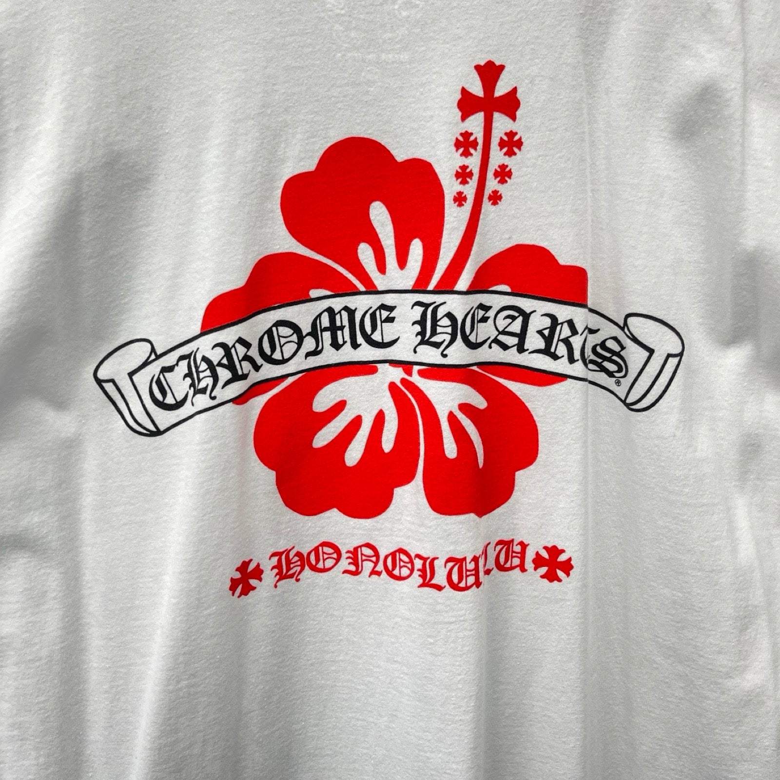 CHROME HEARTS Honolulu Limited Back Scroll Logo L/S Tee Size XXL