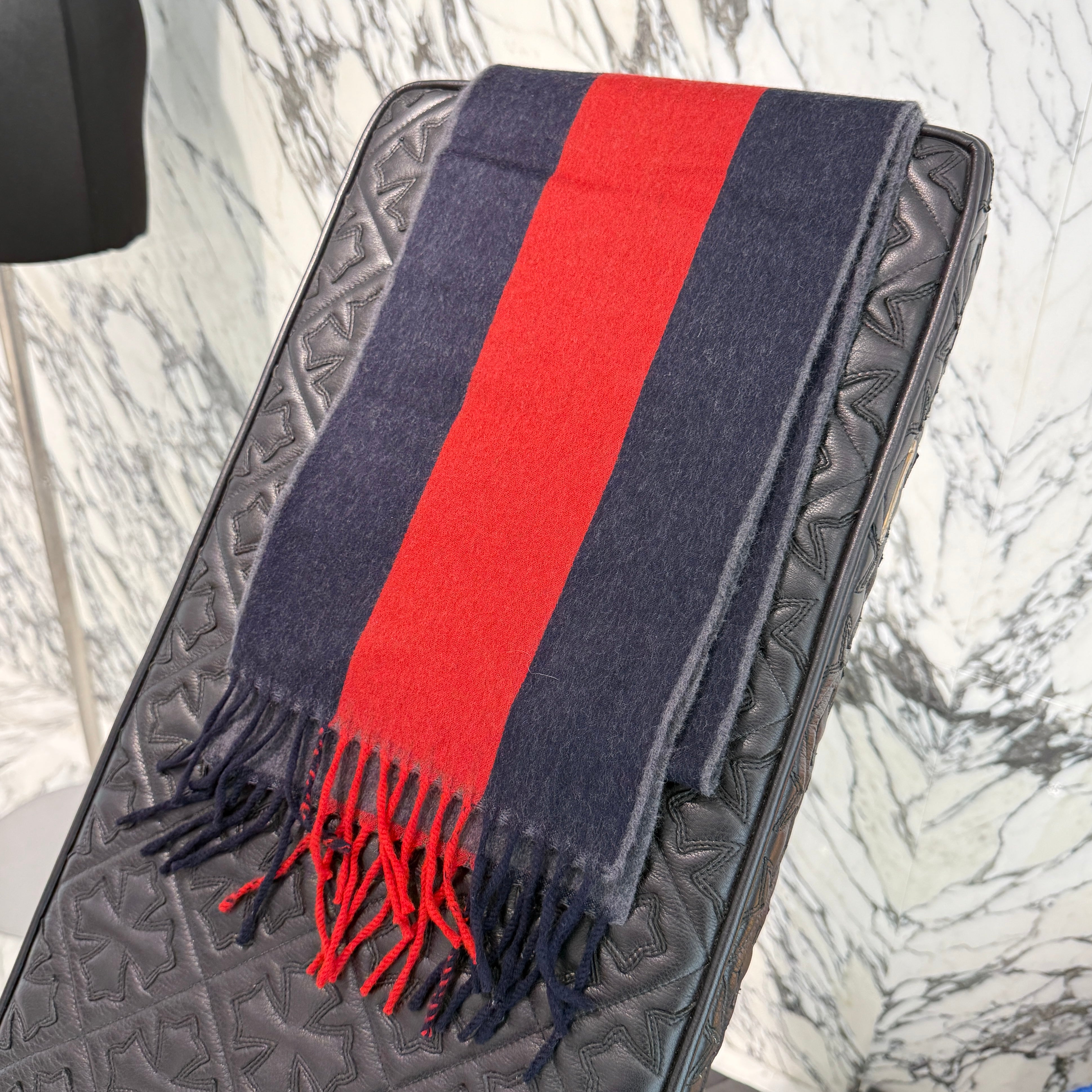 GUCCI Sherry Line Wool Scarf 429751 4G200 グッチ シェリーライン ウールスカーフ マフラー