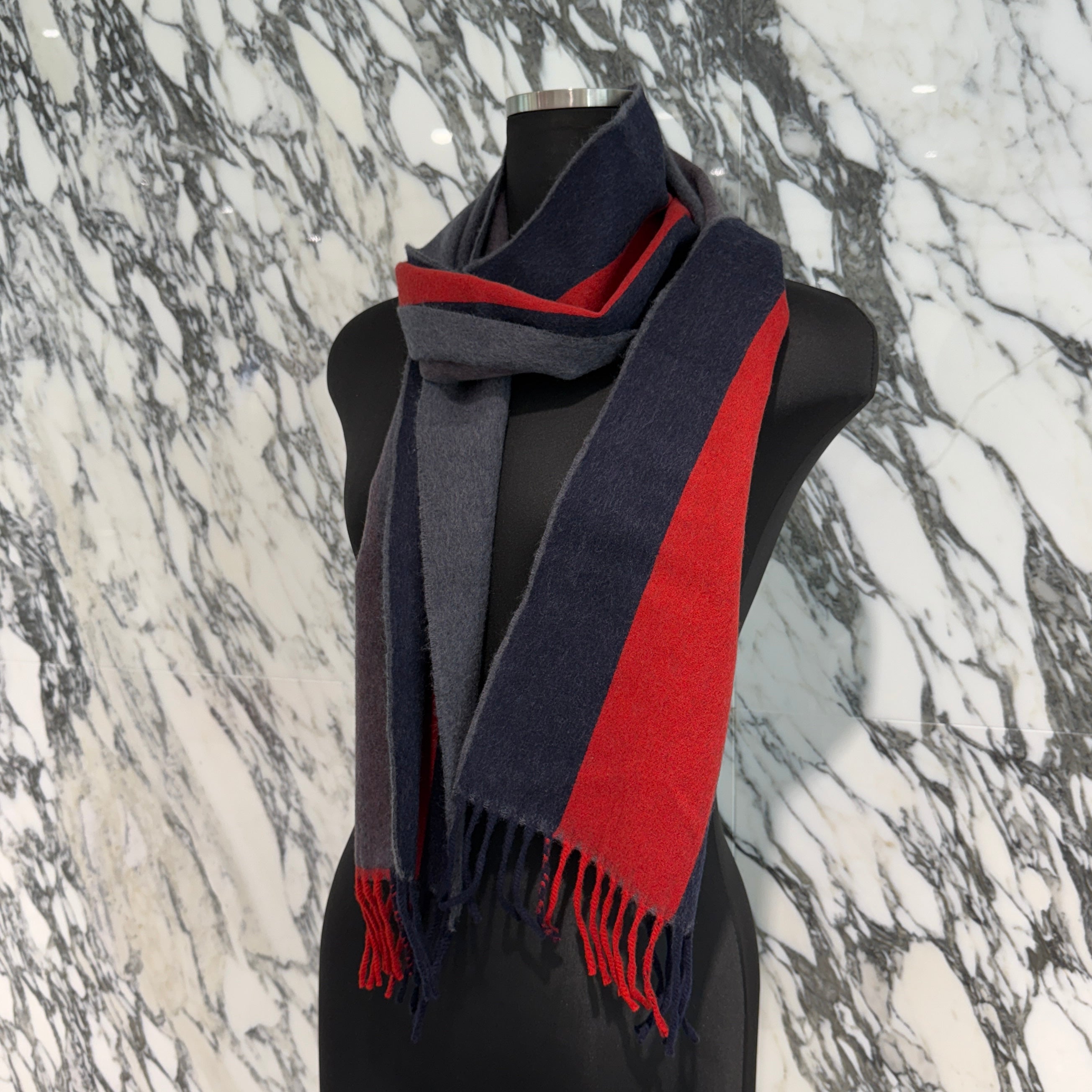 GUCCI シェリーライン　ウール　マフラー GUCCI Sherry Line Wool Scarf 429751 4G200 グッチ シェリー