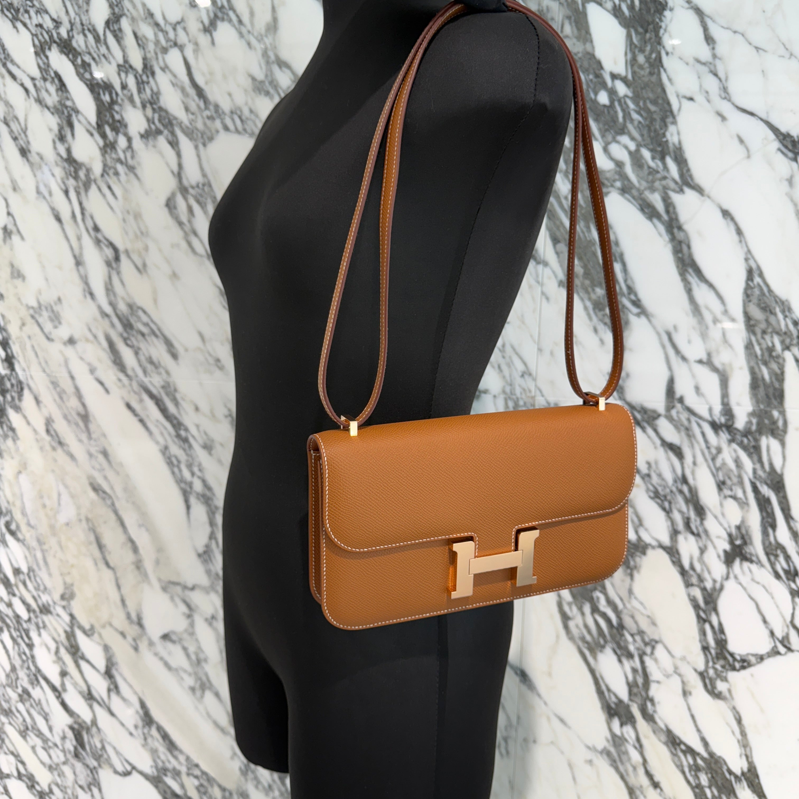 HERMES Constance Elan Crossbody Bag "Gold" W刻印 エルメス コンスタンス エラン クロスボディバッグ "ゴールド" W刻印