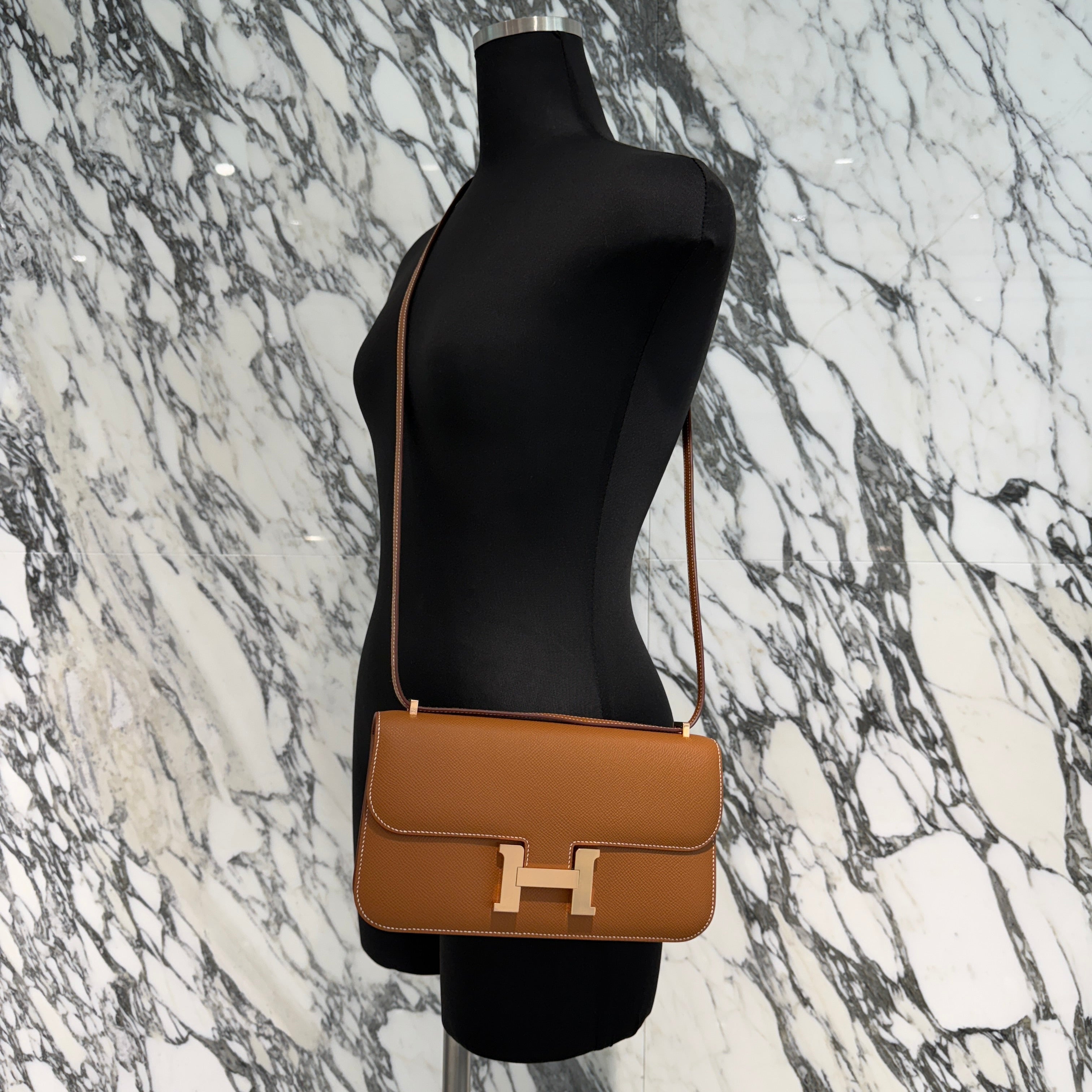 HERMES Constance Elan Crossbody Bag "Gold" W刻印 エルメス コンスタンス エラン クロスボディバッグ "ゴールド" W刻印