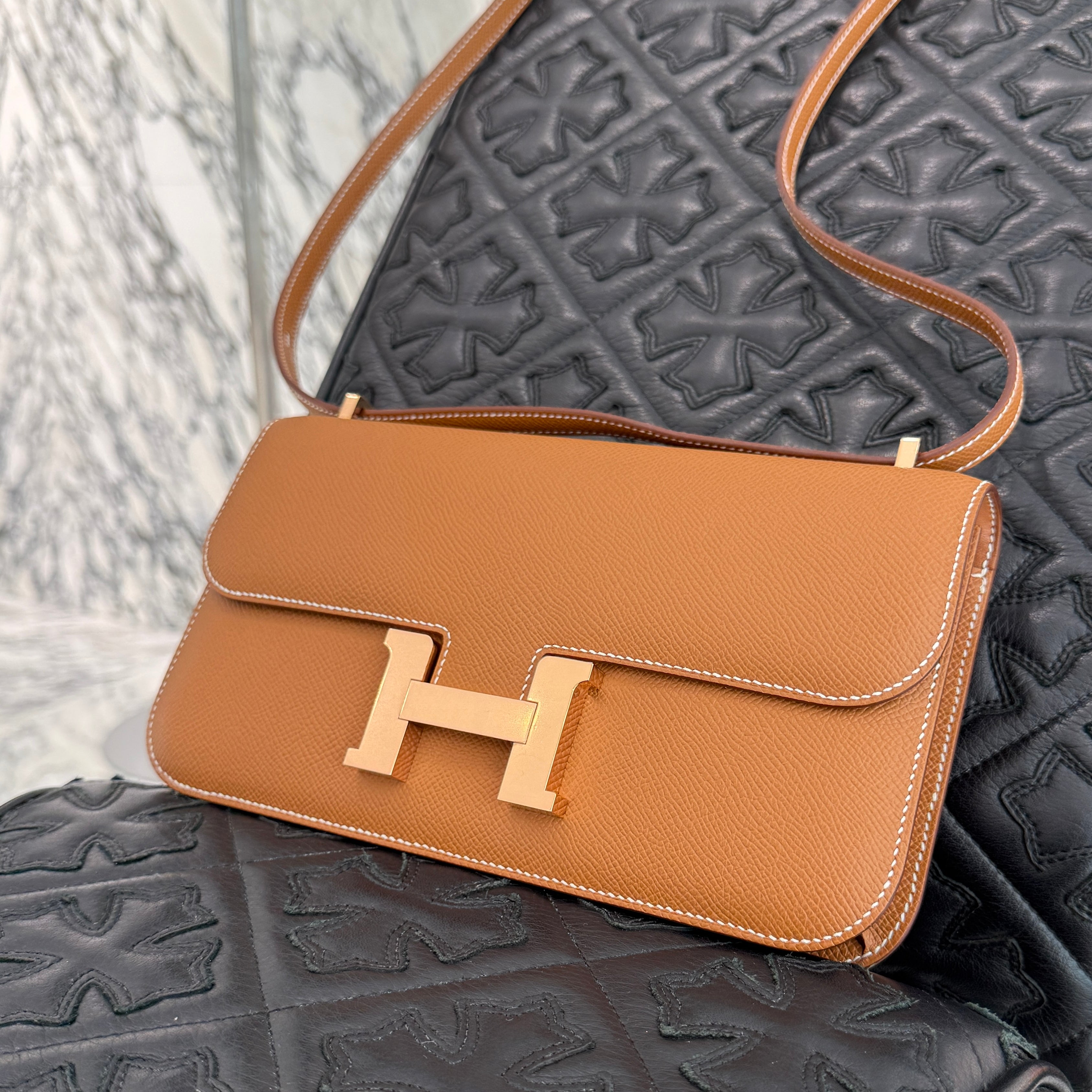 HERMES Constance Elan Crossbody Bag "Gold" W刻印 エルメス コンスタンス エラン クロスボディバッグ "ゴールド" W刻印