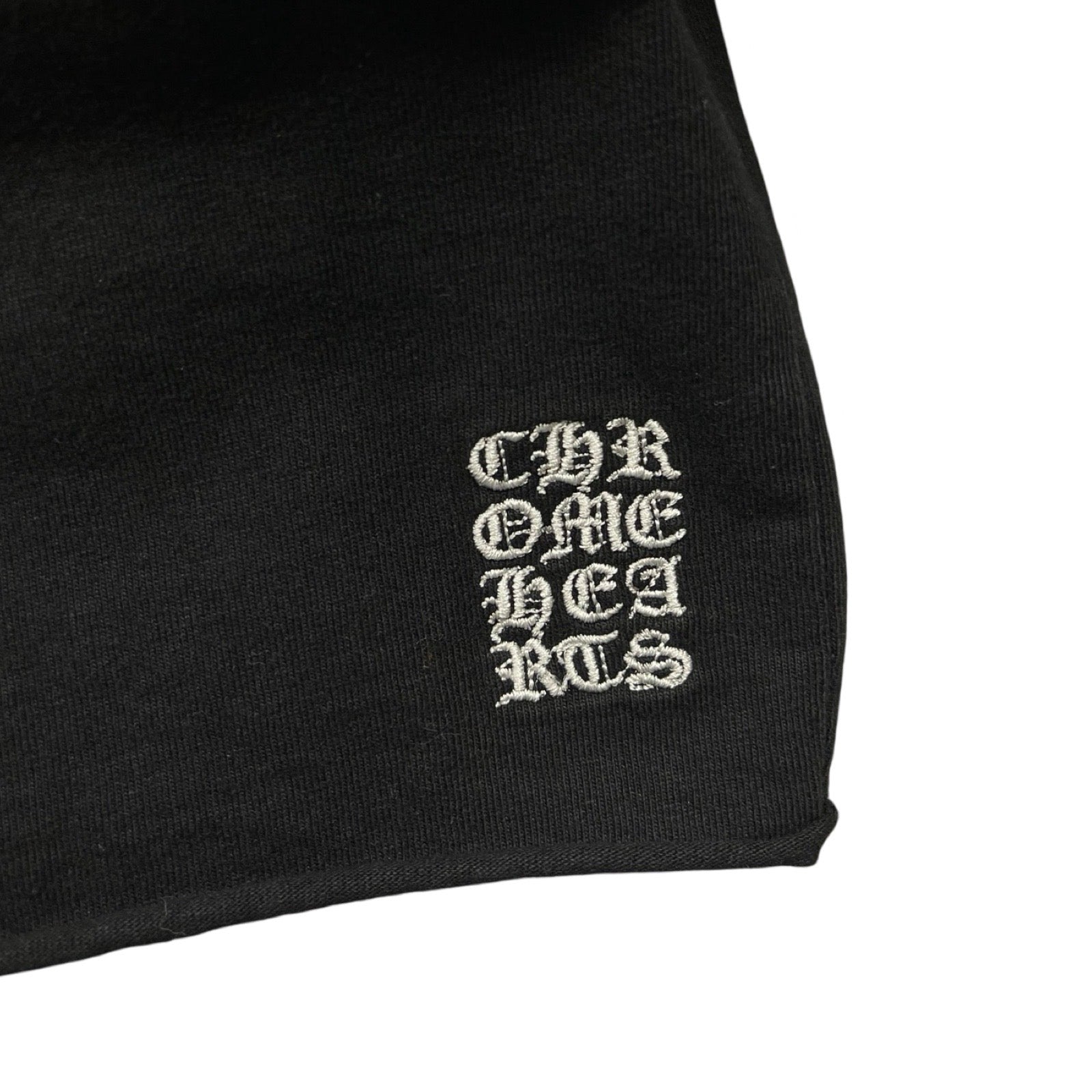 CHROME HEARTS Y Not Script Logo Cropped Short Sleeve T-Shirt Size M