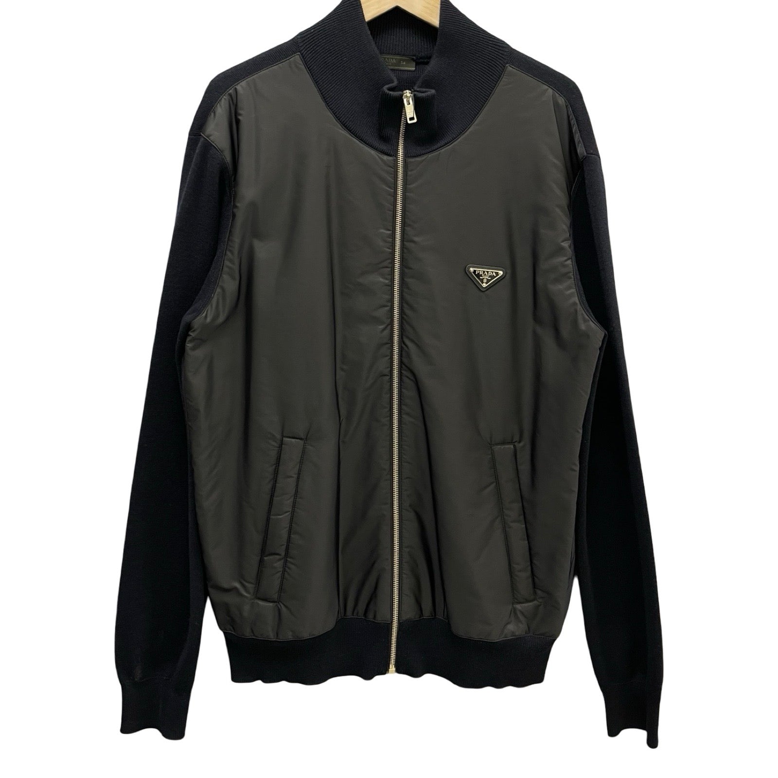 PRADA 2022SS Full Zip Re-Nylon Cardigan UMG116 R212 U98 Size 54