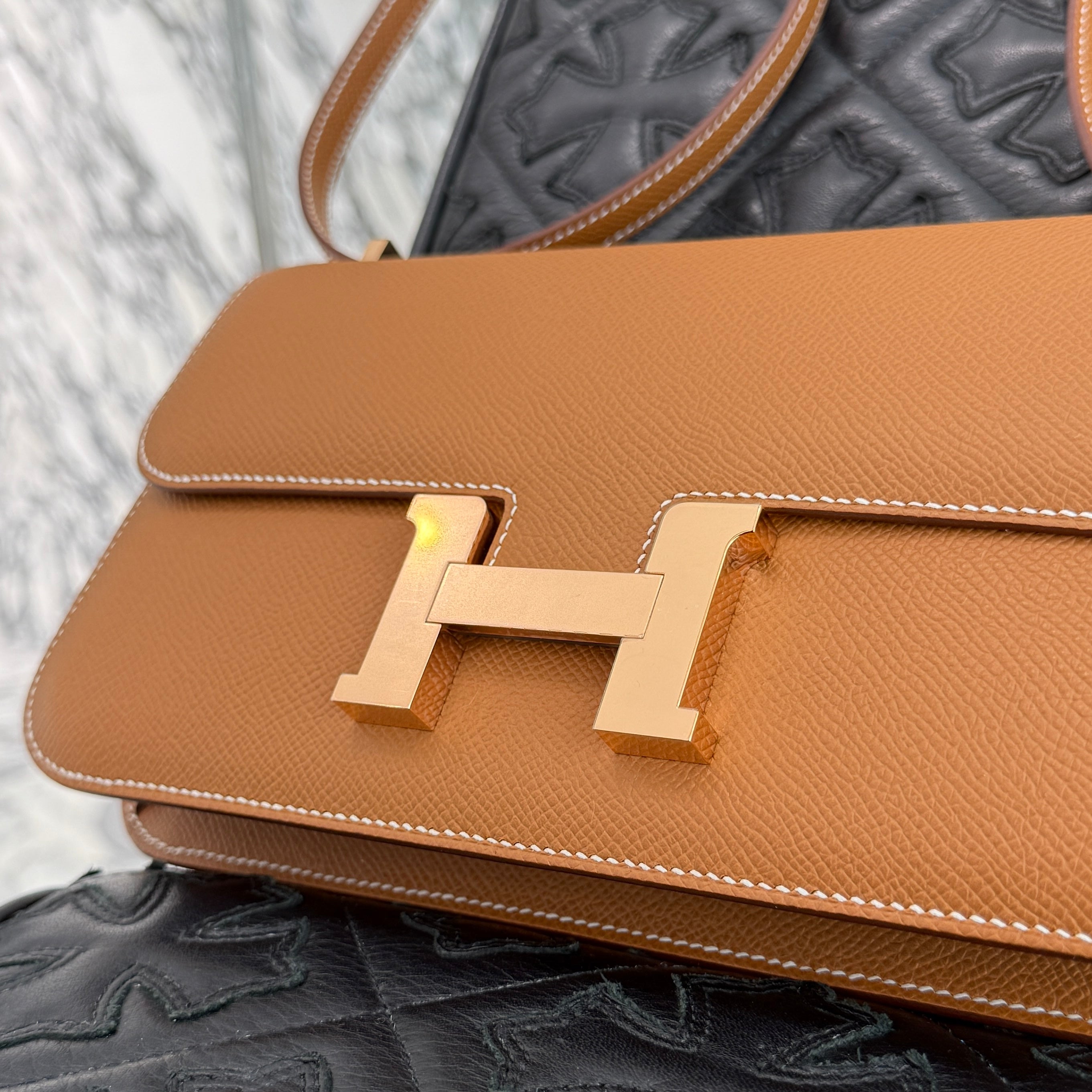 HERMES Constance Elan Crossbody Bag "Gold" W刻印 エルメス コンスタンス エラン クロスボディバッグ "ゴールド" W刻印