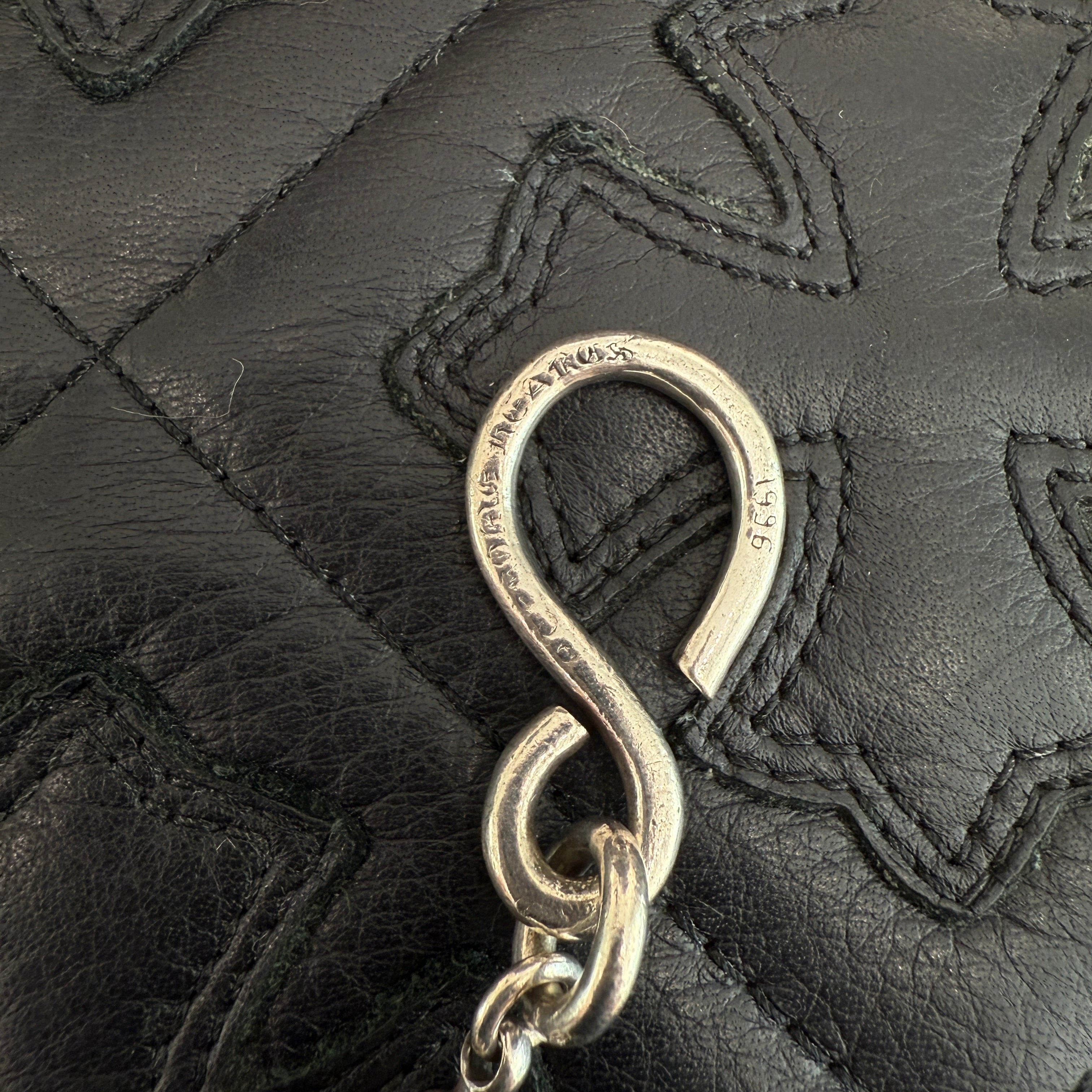 CHROME HEARTS 1 SHORT CLIP Cross Ball Wallet Chain クロムハーツ 1ショート クリップ クロスボール ウォレットチェーン