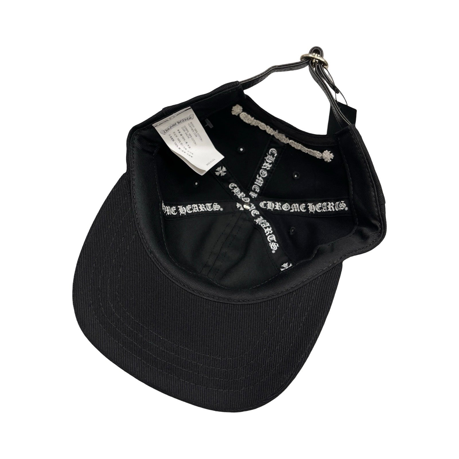 CHROME HEARTS × MATTY BOY Chomper Patch Leather Belt Trucker Cap Size ONE SIZE（53-60）