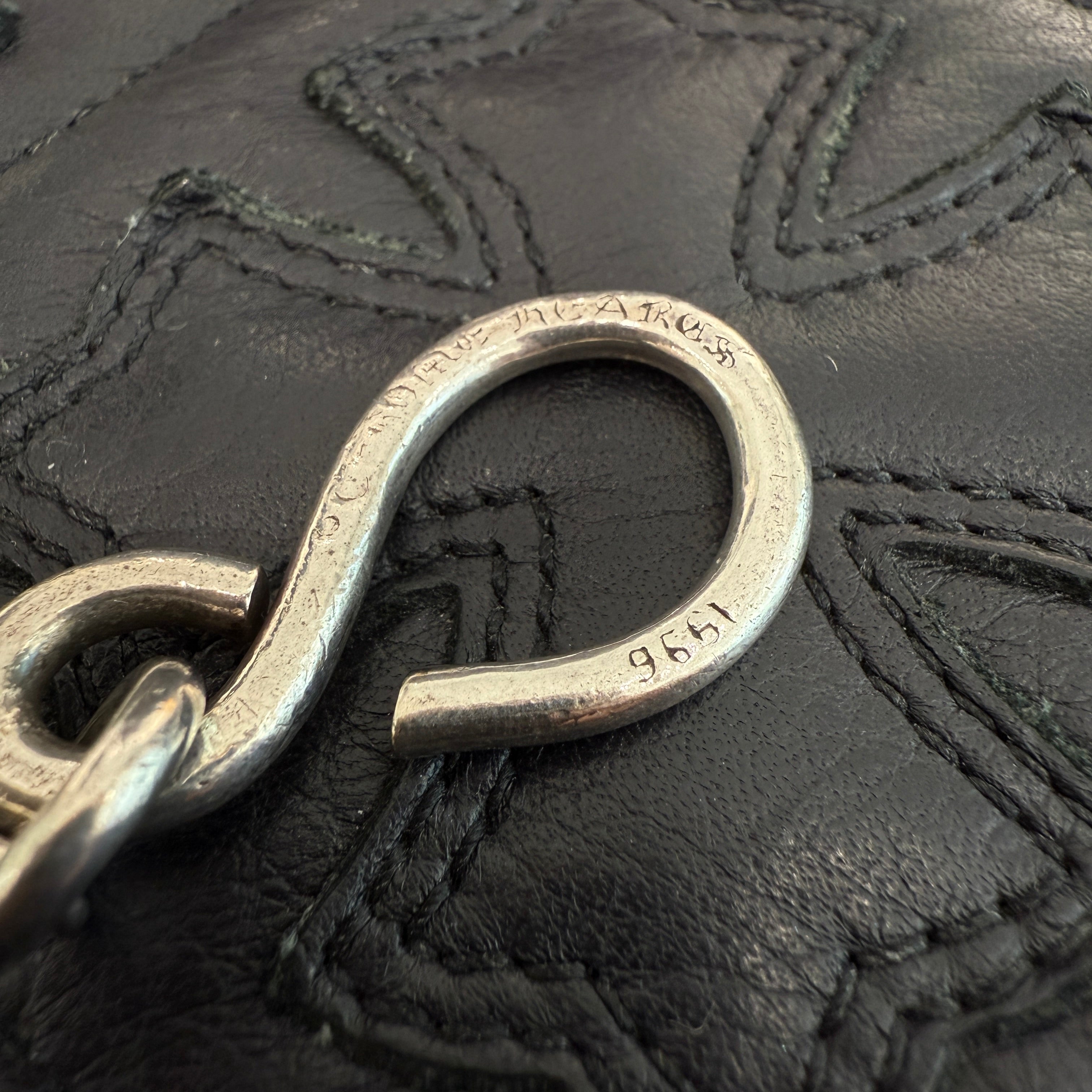 CHROME HEARTS 1 SHORT CLIP Cross Ball Wallet Chain クロムハーツ 1ショート クリップ クロスボール ウォレットチェーン
