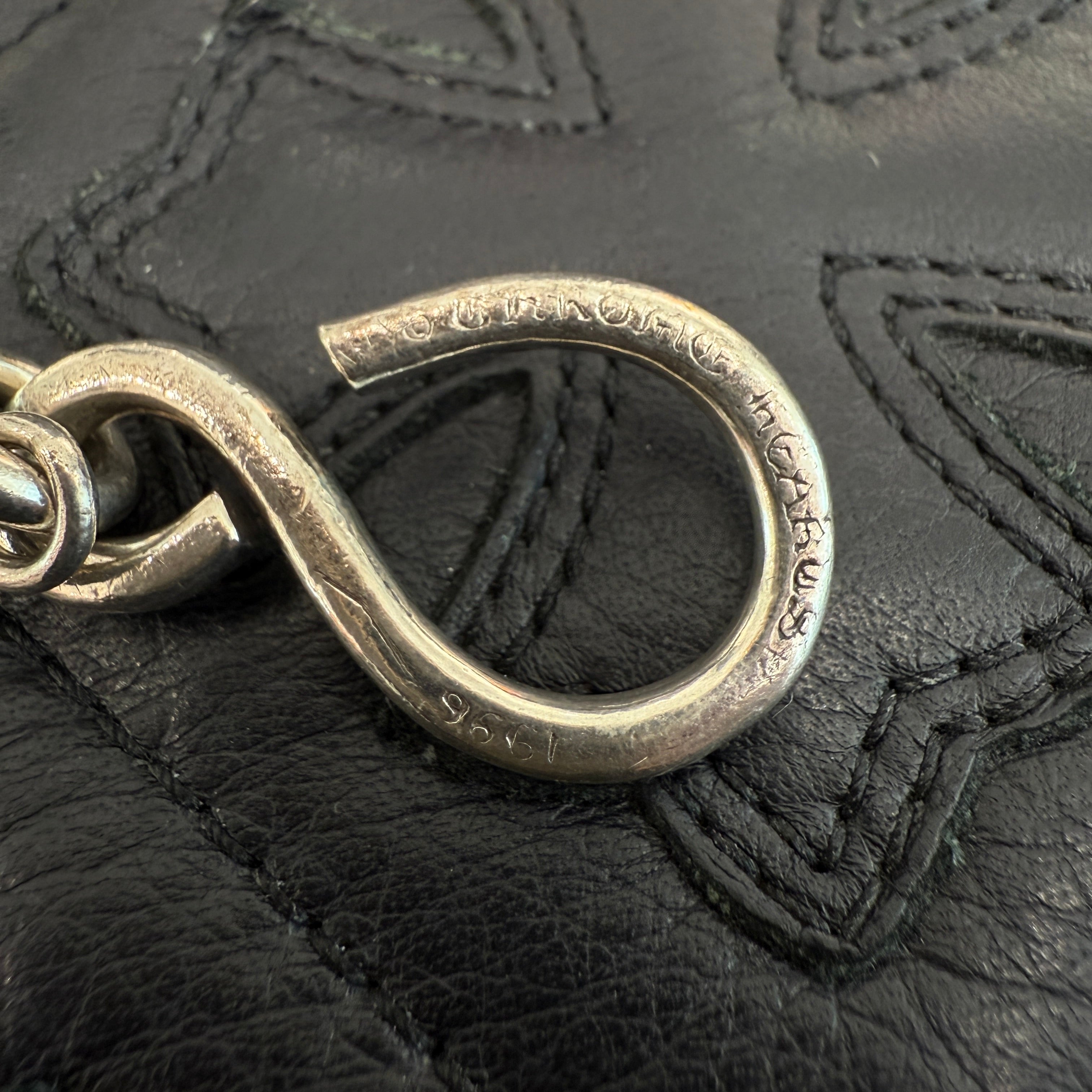 CHROME HEARTS 1 SHORT CLIP Cross Ball Wallet Chain クロムハーツ 1ショート クリップ クロスボール ウォレットチェーン