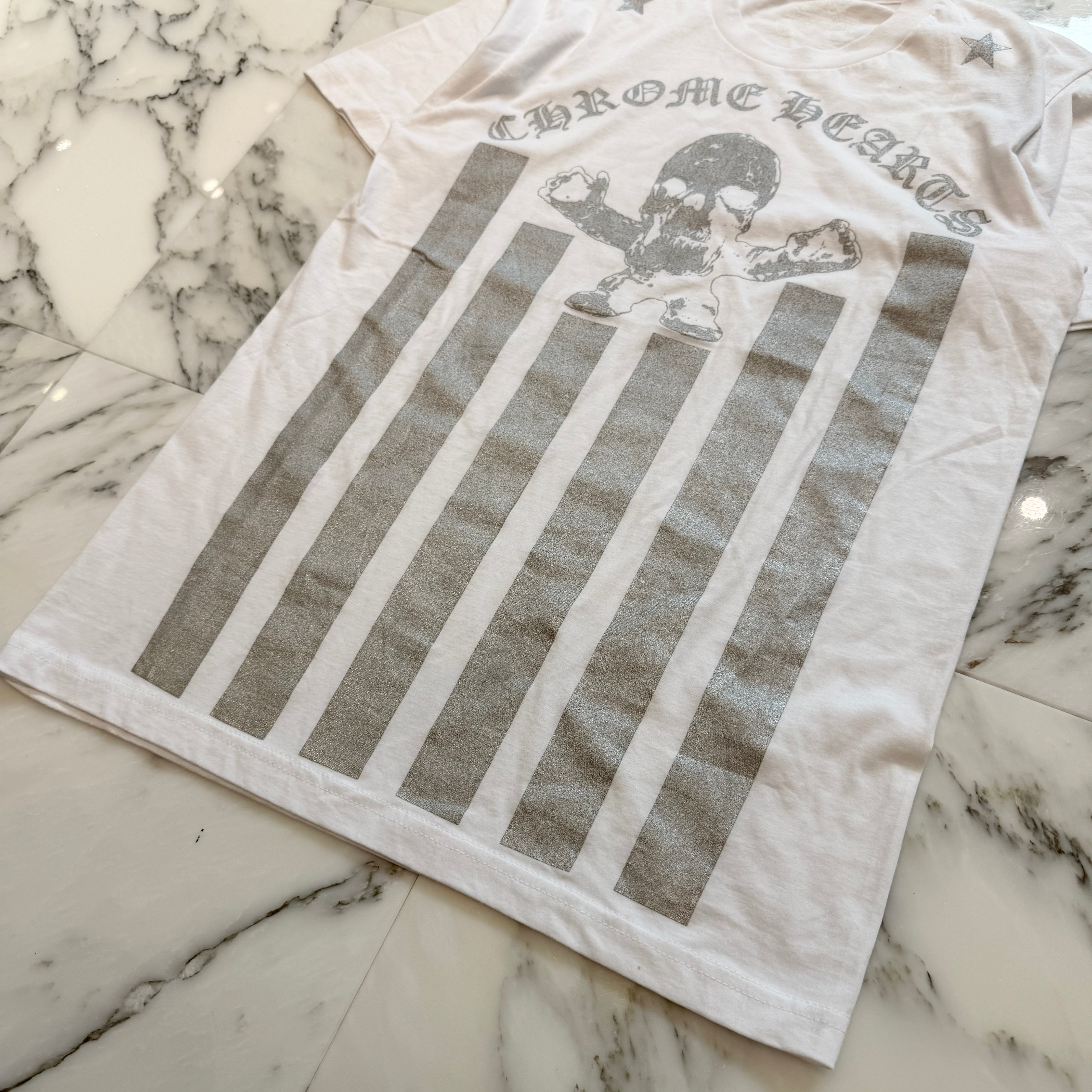 CHROME HEARTS Silver FOTI Harris Tee Size M クロムハーツ シルバー フォティ ハリス Tシャツ サイズM