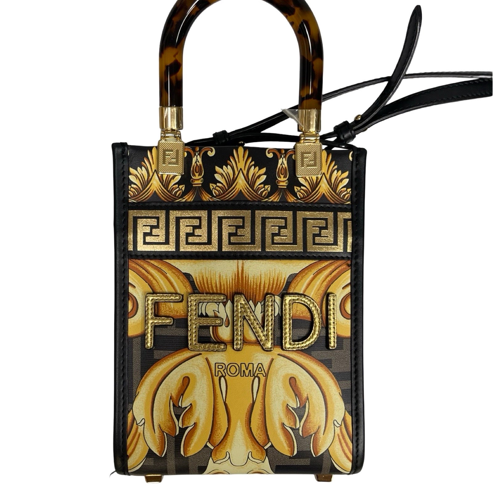 FENDI×VERSACE 2022SS FENDACE Mini Sunshine Shopper Hand Shoulder Bag 8BS051 90240335