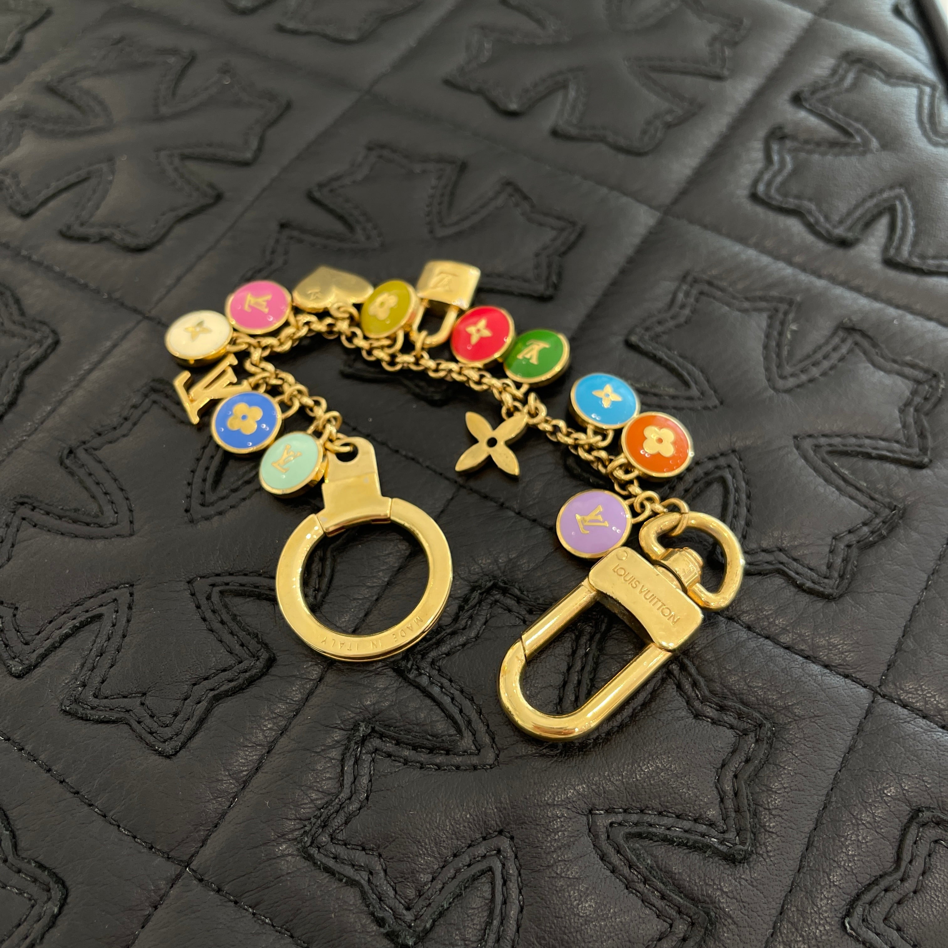 LOUIS VUITTON Portocle Chaine Pastille Bag Charm M65380 ルイヴィトン ポルトクレ・シェンヌパスティーユ バッグチャーム