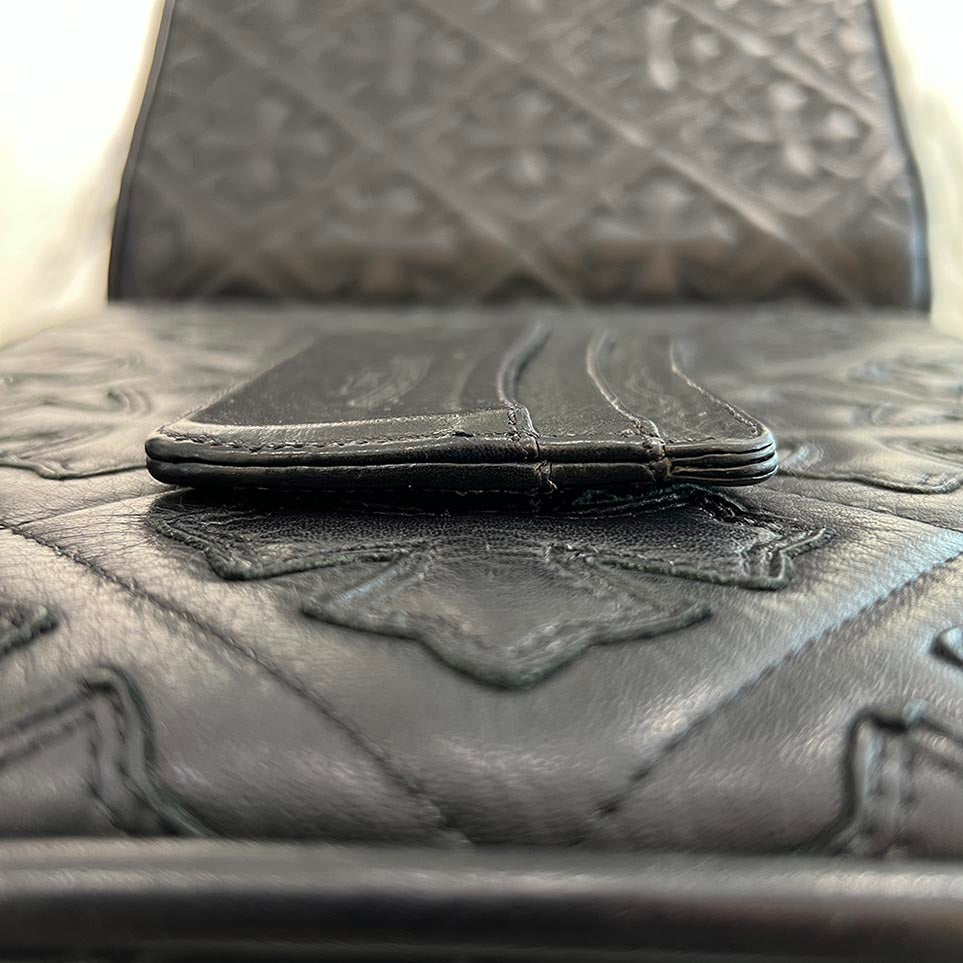 CHROME HEARTS Scroll Logo Double Side Leather Card Case クロムハーツ スクロールロゴ ダブルサイド レザーカードケース