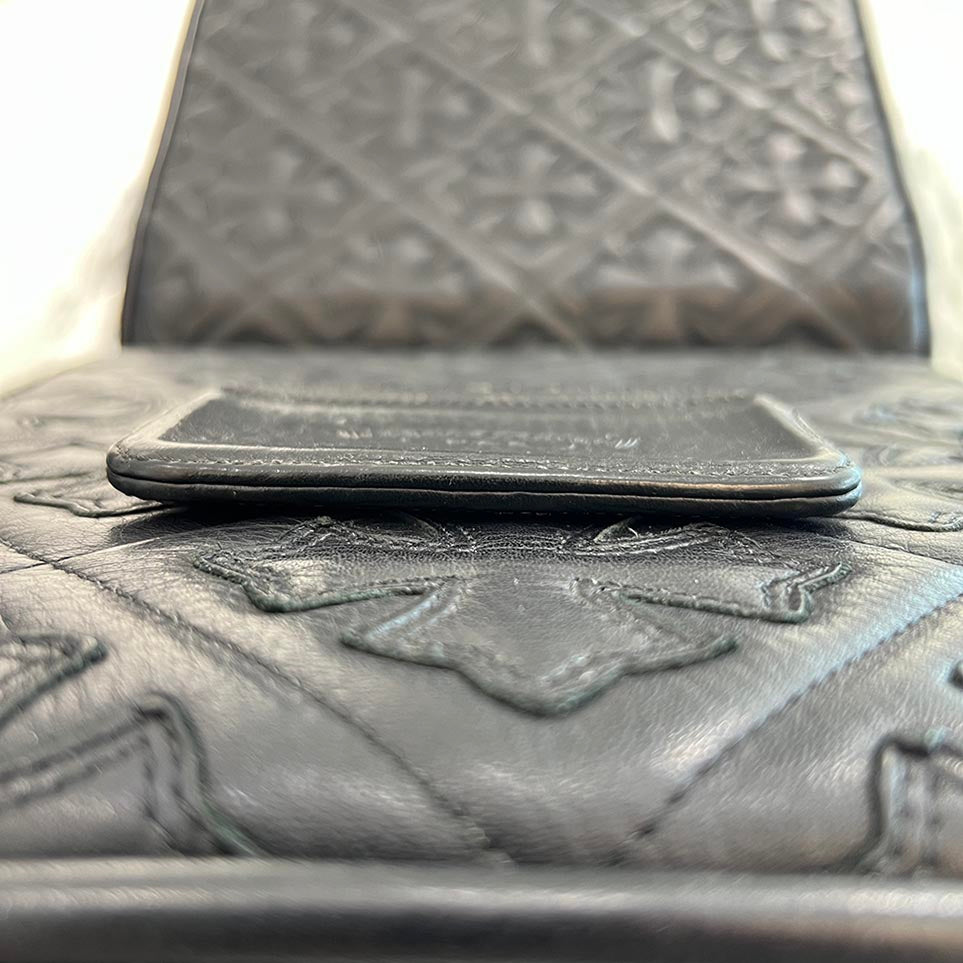 CHROME HEARTS Scroll Logo Double Side Leather Card Case クロムハーツ スクロールロゴ ダブルサイド レザーカードケース