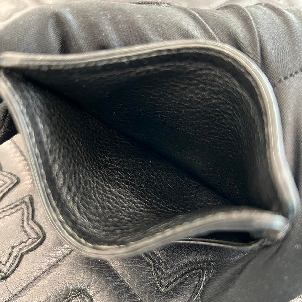 CHROME HEARTS Scroll Logo Double Side Leather Card Case クロムハーツ スクロールロゴ ダブルサイド レザーカードケース