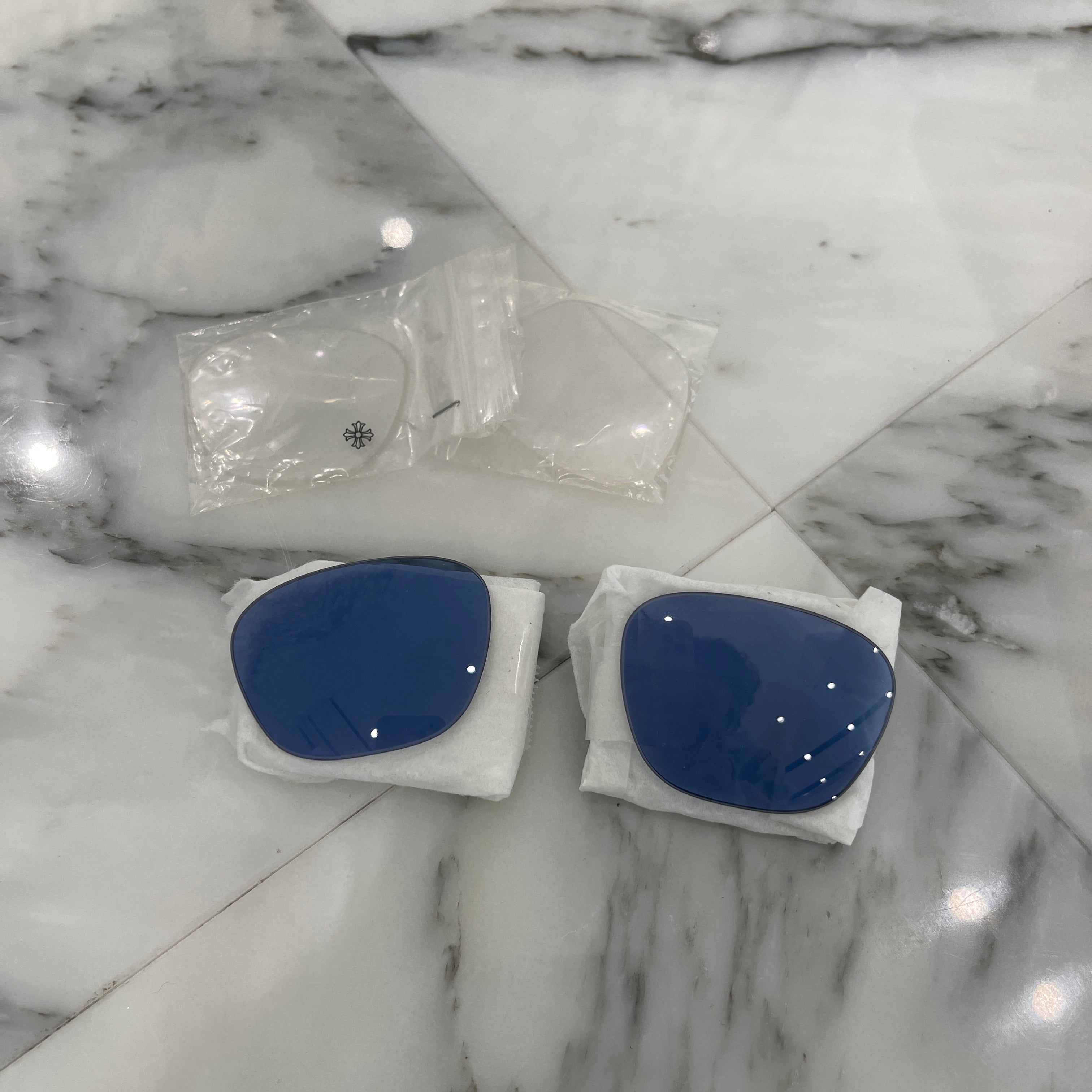 CHROME HEARTS BONENNOISSEUR II Temple CH Cross Half Rim Sunglasses Size 53□19-150 クロムハーツ ボネノワスール テンプルCHクロス ハーフリム サングラス サイズ53□19-150