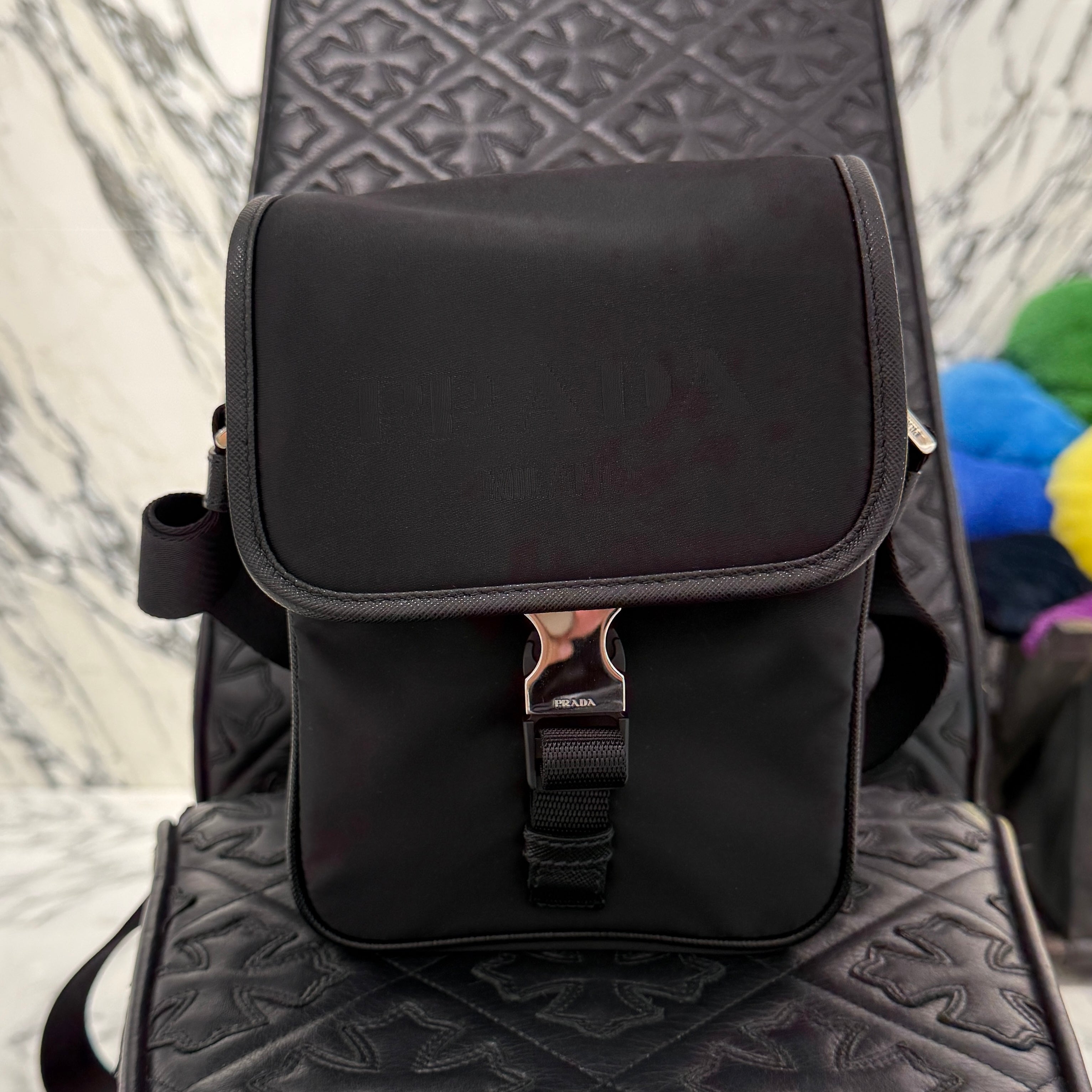 PRADA Saffiano/Tessuto Shoulder bag 2VD028 プラダ サフィアーノ/テスート ショルダーバッグ