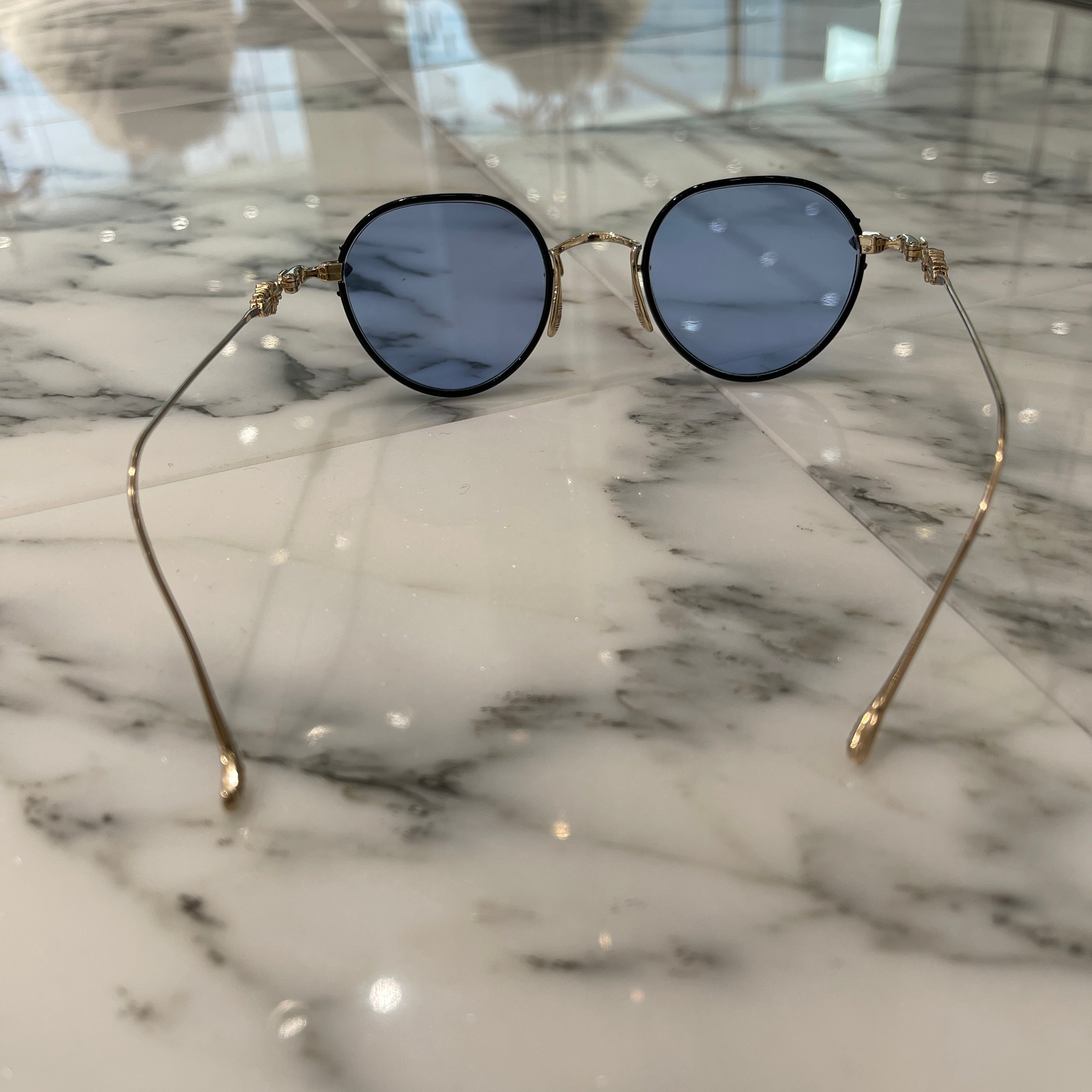 CHROME HEARTS ORALGAMI Cross Temple Metal Sunglasses クロムハーツ クロス テンプル メタル サングラス