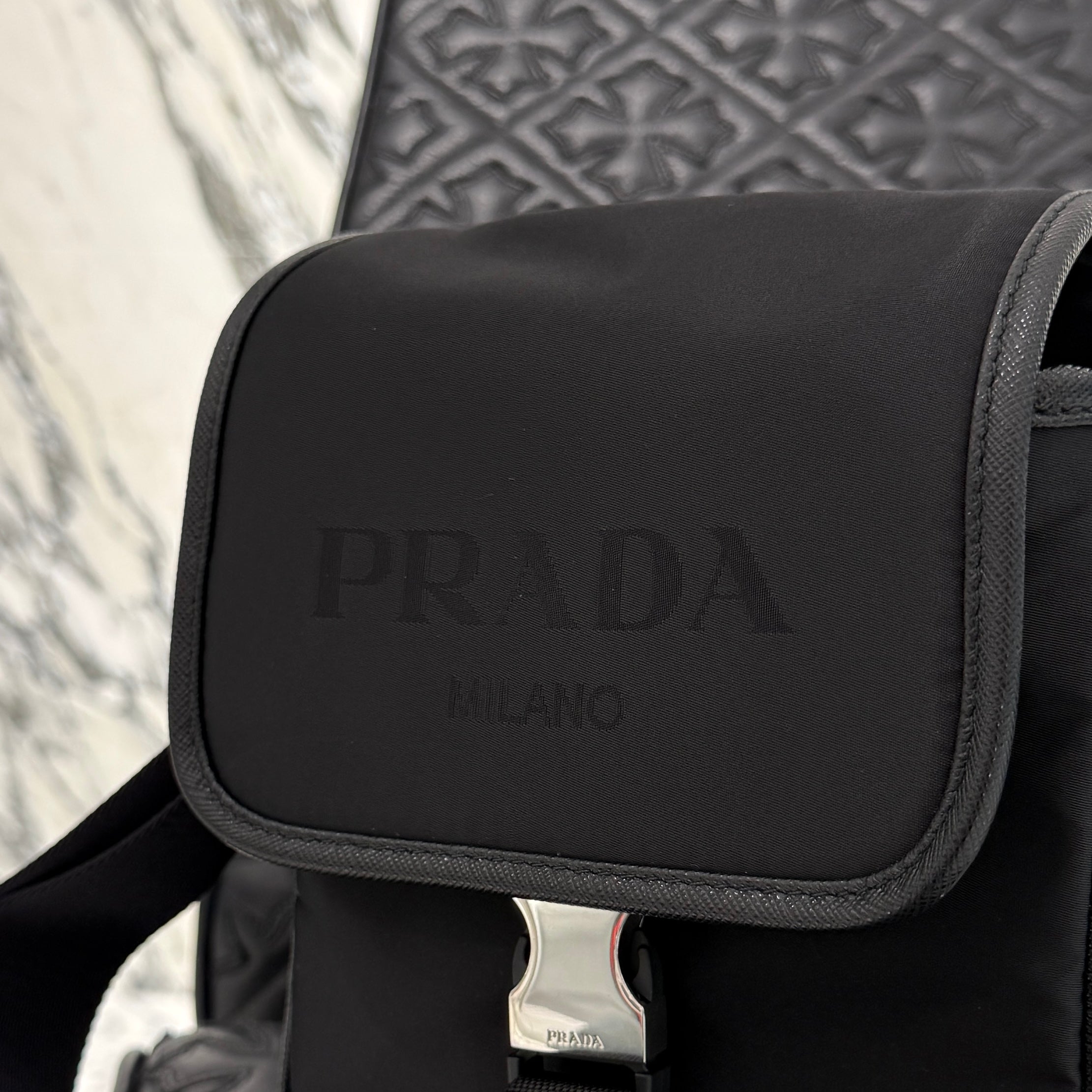 PRADA Saffiano/Tessuto Shoulder bag 2VD028 プラダ サフィアーノ