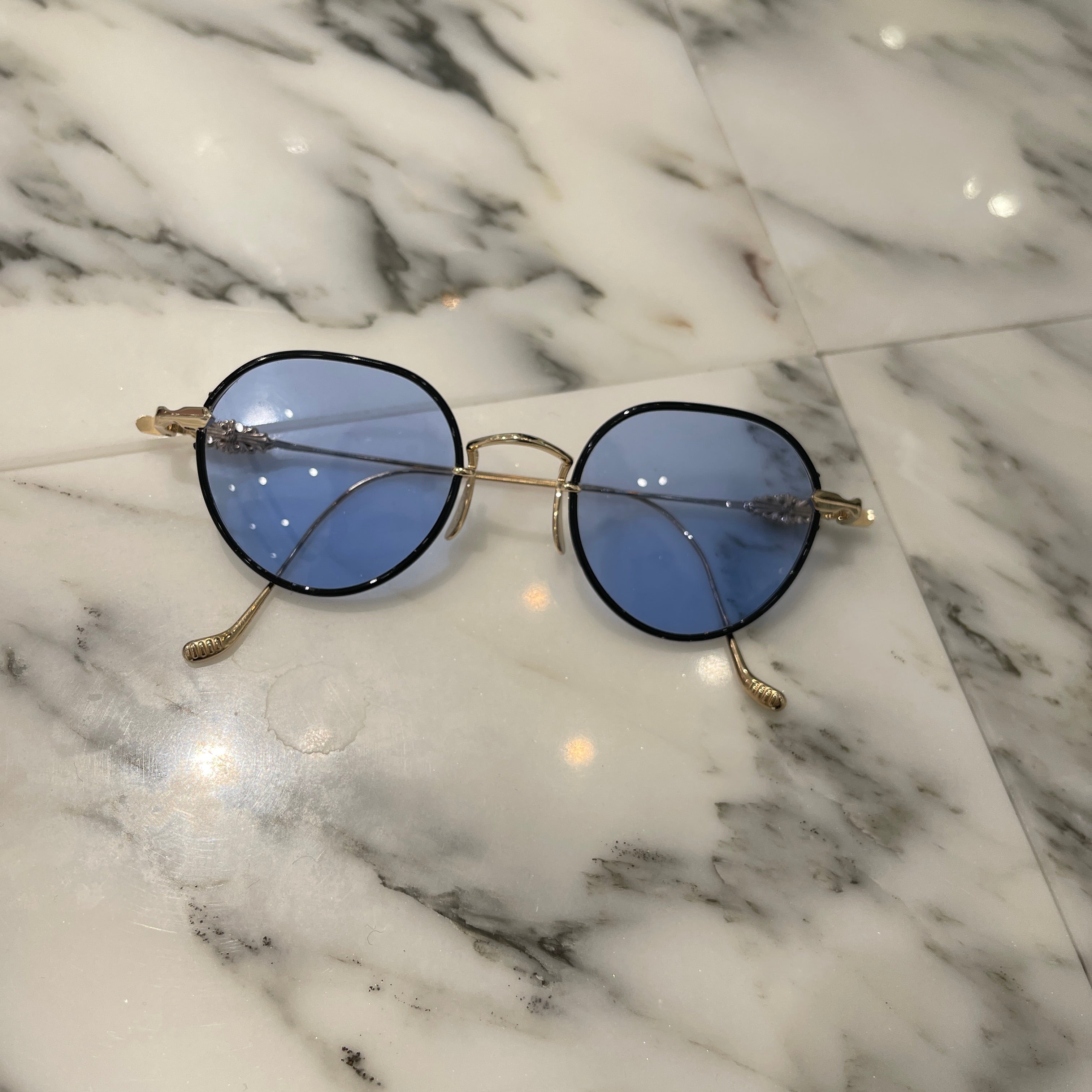 CHROME HEARTS ORALGAMI Cross Temple Metal Sunglasses クロムハーツ クロス テンプル メタル サングラス