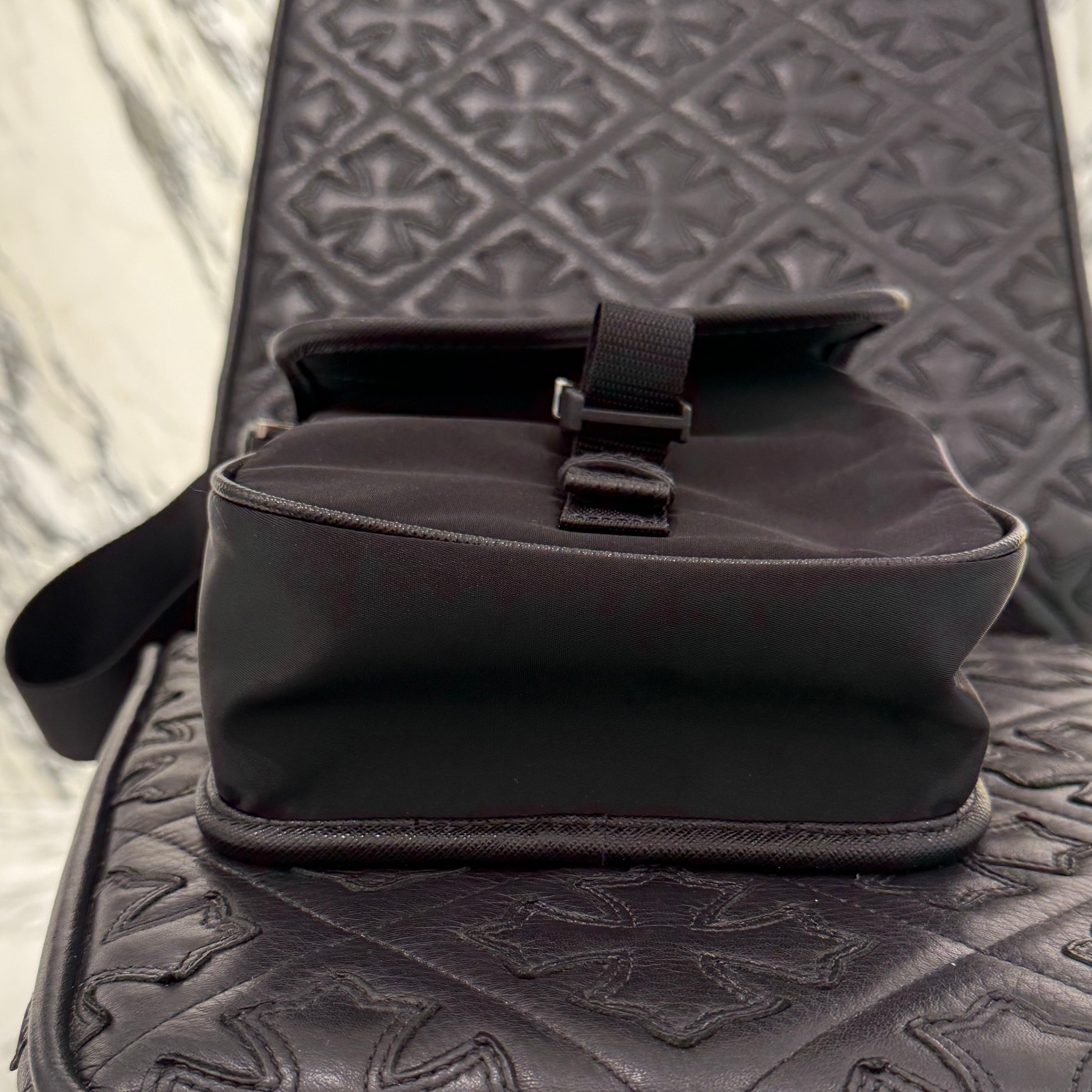 PRADA Saffiano/Tessuto Shoulder bag 2VD028 プラダ サフィアーノ