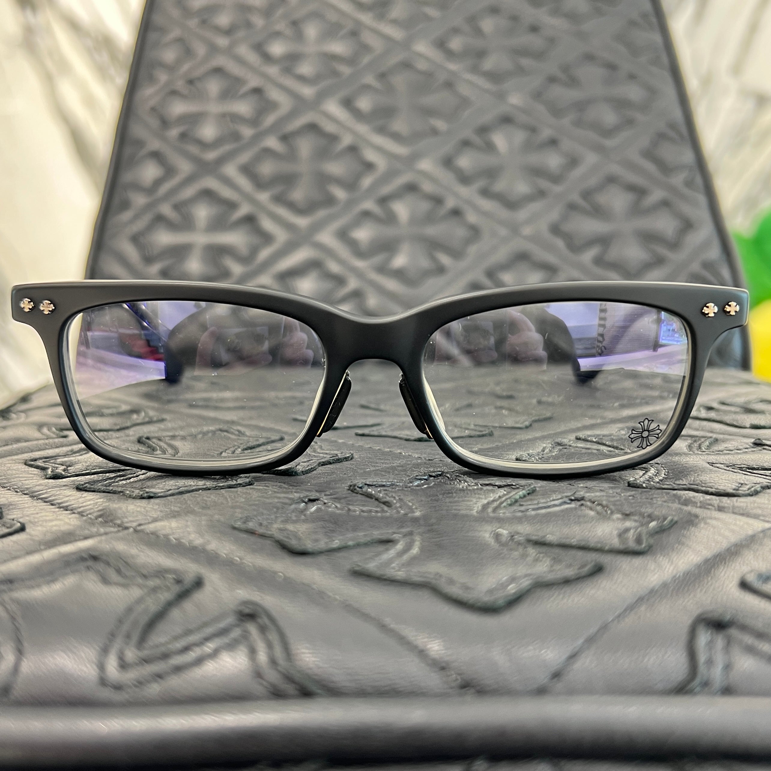 CHROME HEARTS FUN HATCH II-A Sunglasses Size 52□18-155 クロム