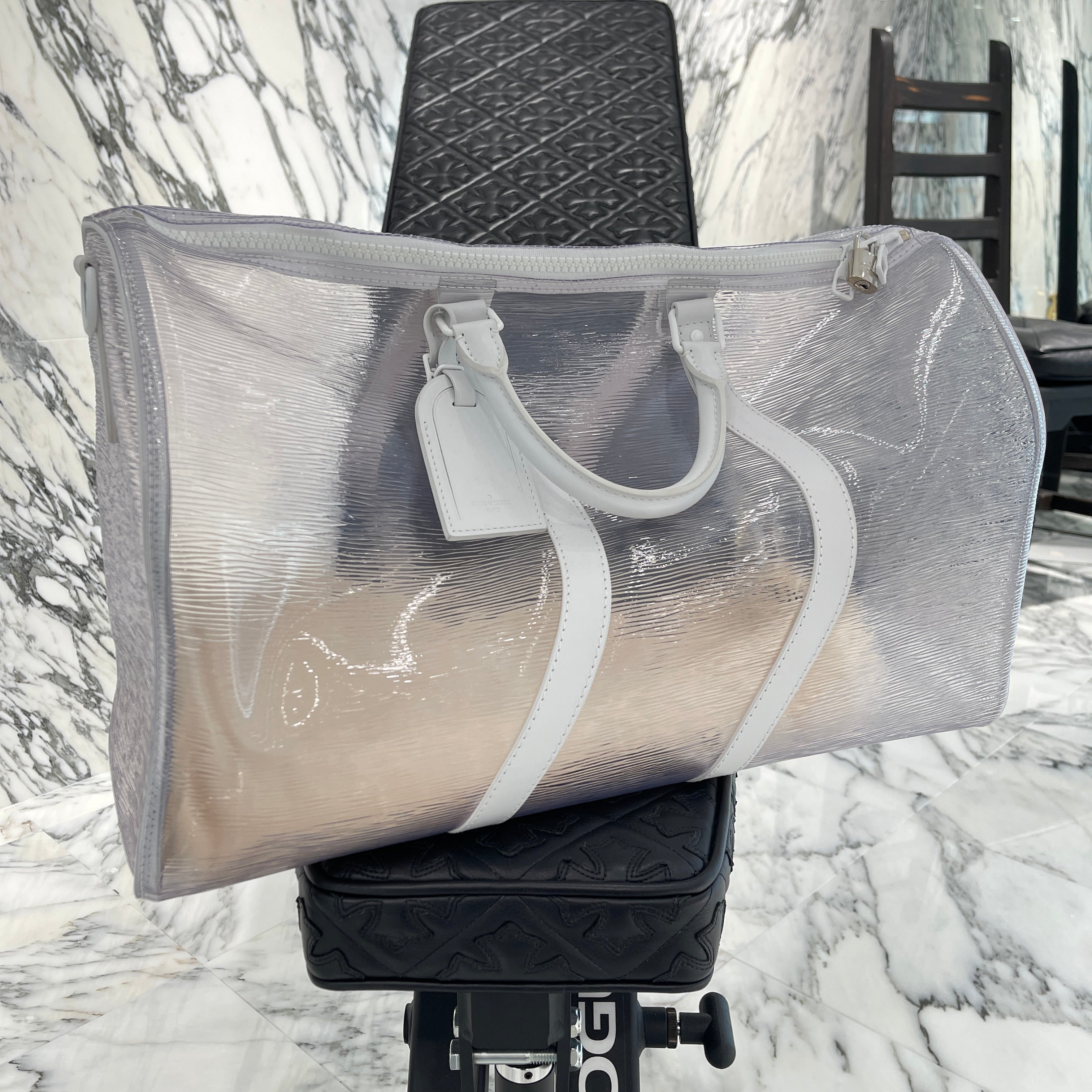 LOUIS VUITTON 2019SS Epi Keepall Bandouliere 50 M55814 ルイヴィトン エピ プラージュ キーポル バンドリエール 50