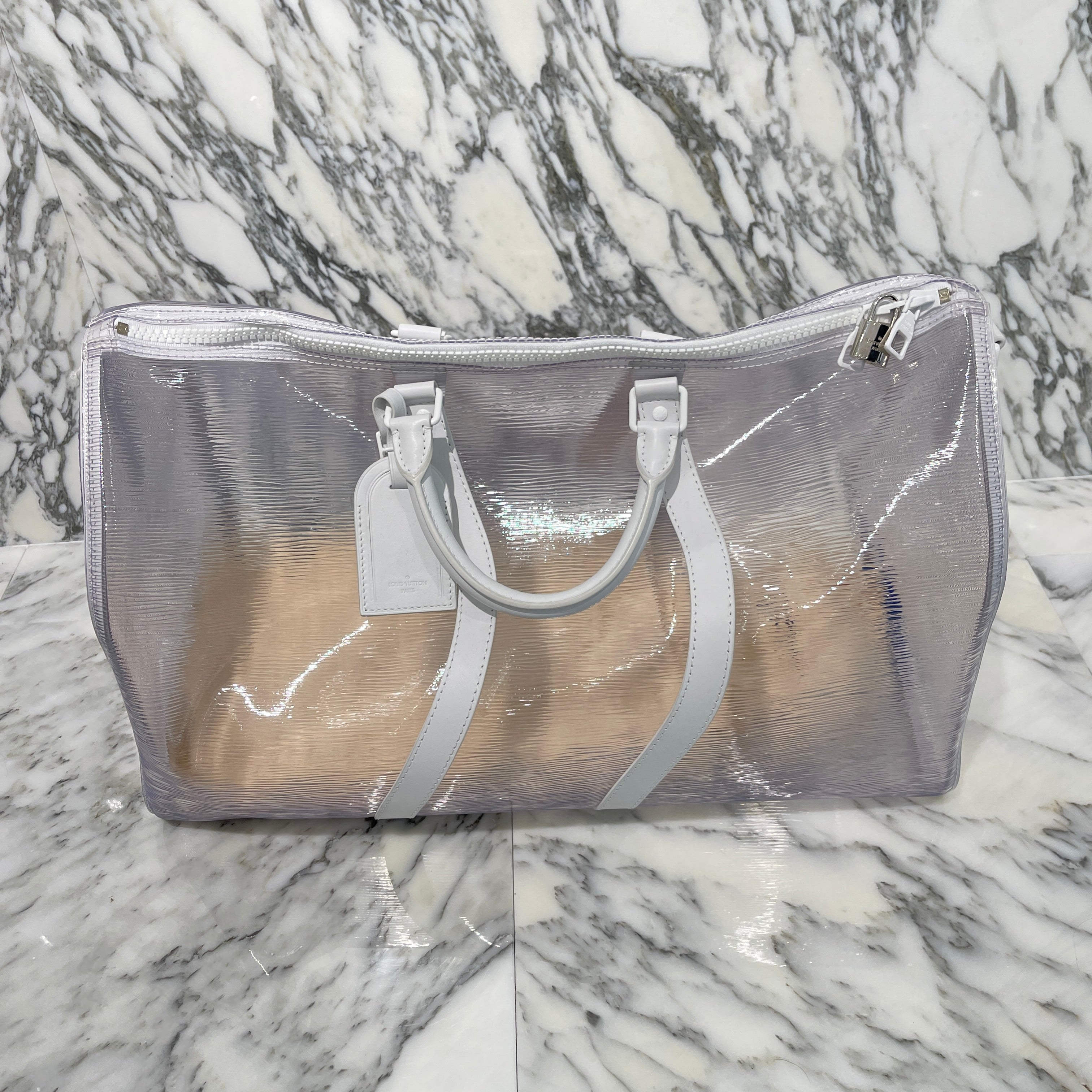 LOUIS VUITTON 2019SS Epi Keepall Bandouliere 50 M55814 ルイヴィトン エピ プラージュ キーポル バンドリエール 50