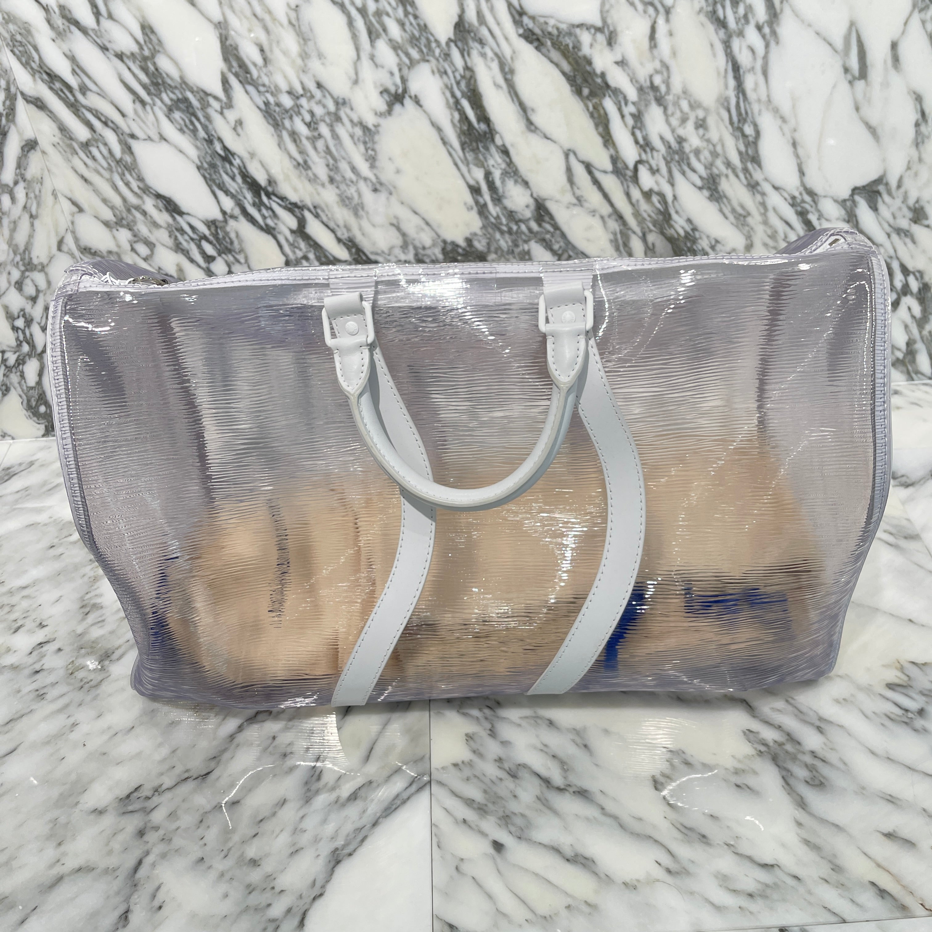 LOUIS VUITTON 2019SS Epi Keepall Bandouliere 50 M55814 ルイヴィトン エピ プラージュ キーポル バンドリエール 50