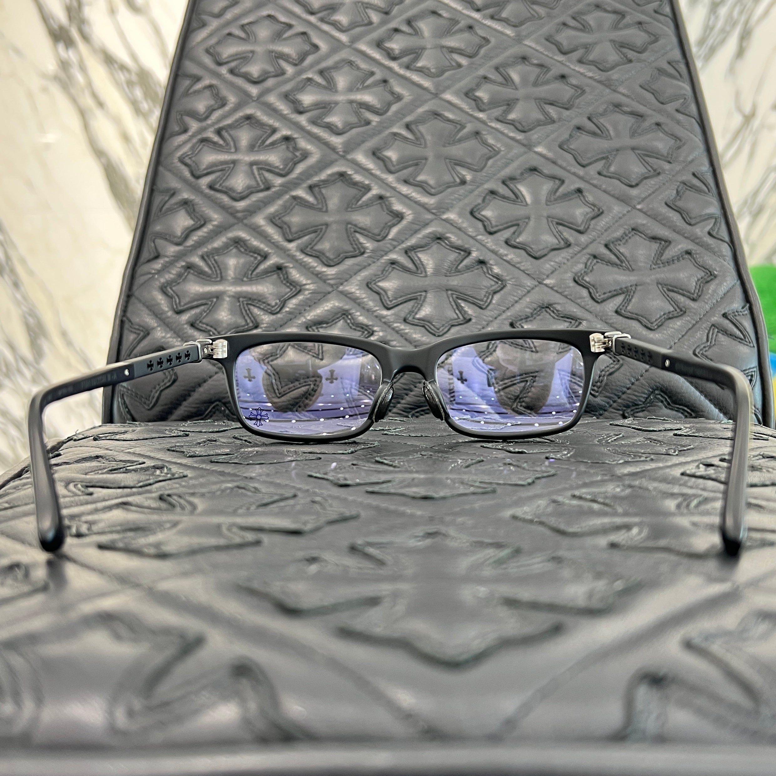 CHROME HEARTS FUN HATCH II-A Sunglasses Size 52□18-155 クロム