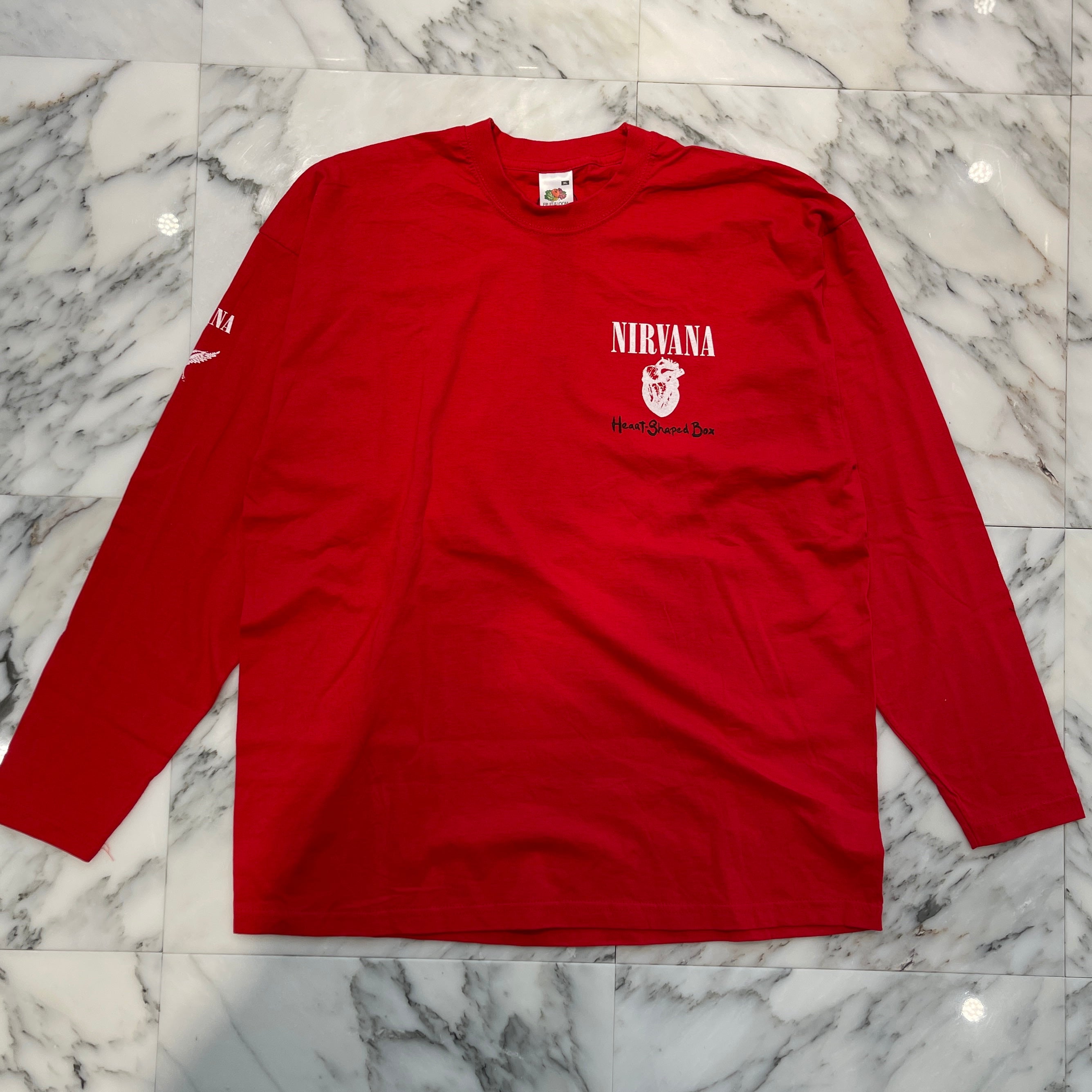 Vintage 00's FRUIT OF THE LOOM NIRVANA ''Heart-Shaped Box'' L/S Tee Size XL 2000年 フルーツオブザルーム ニルヴァーナ "ハート-シェイプド-ボックス" ロングスリーブTシャツ サイズXL