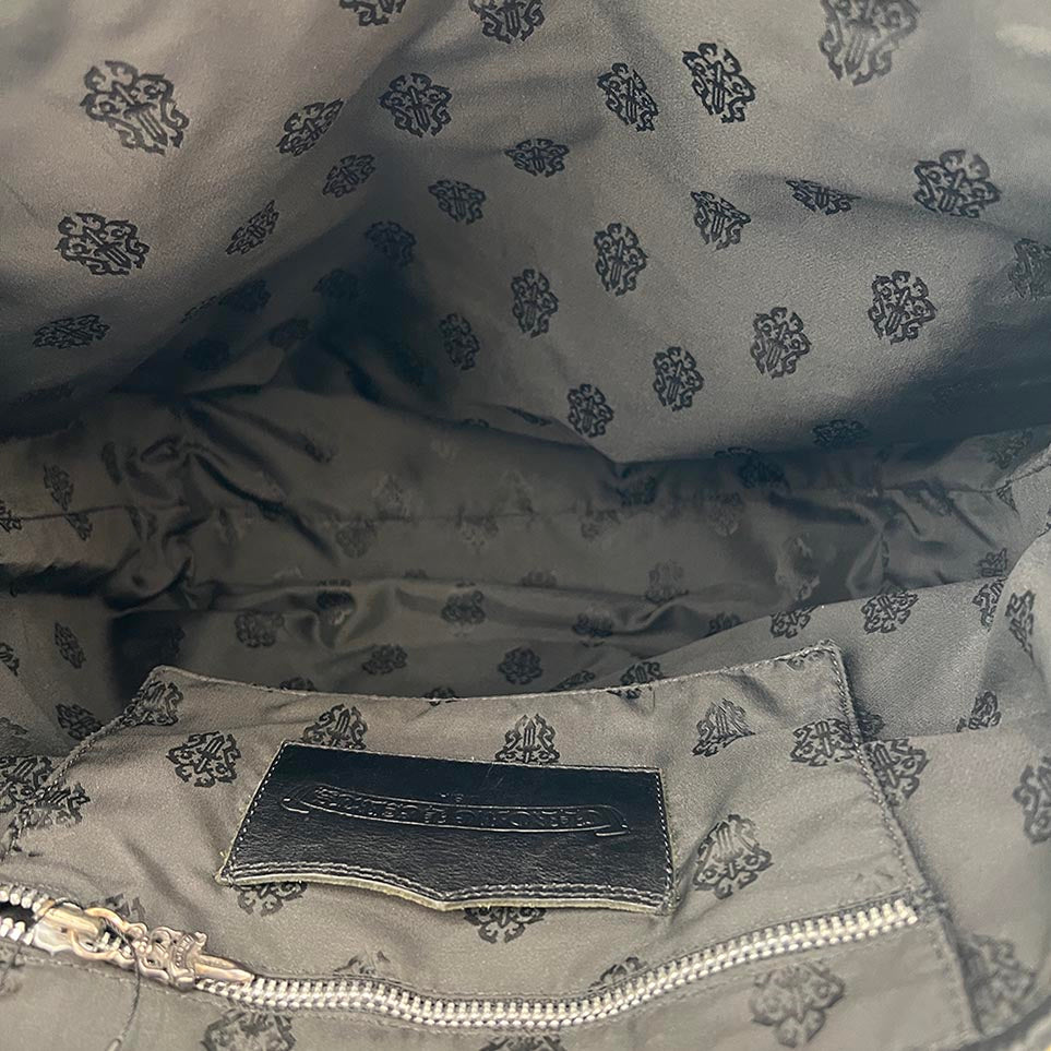 CHROME HEARTS 1 Cross Leather Patch Fur FS Tote Bag クロムハーツ 1クロス レザーパッチ ファー FS トートバッグ