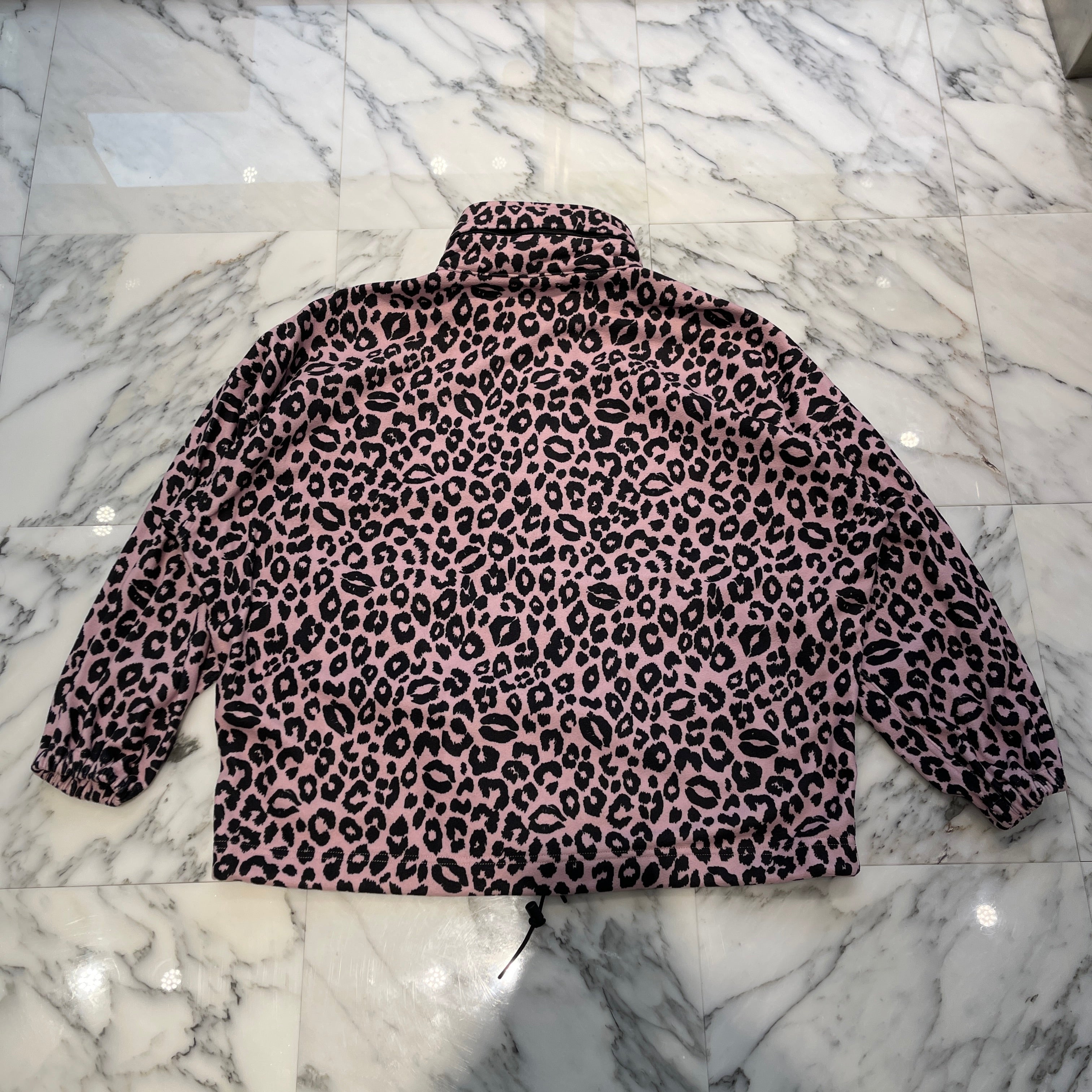 MINEDENIM 2021AW Lips Leopard Fleece Big BZ 2402-9002-12-032 Size 3 マインデニム リップス レオパルド フリース ビッグ ブルゾン サイズ3