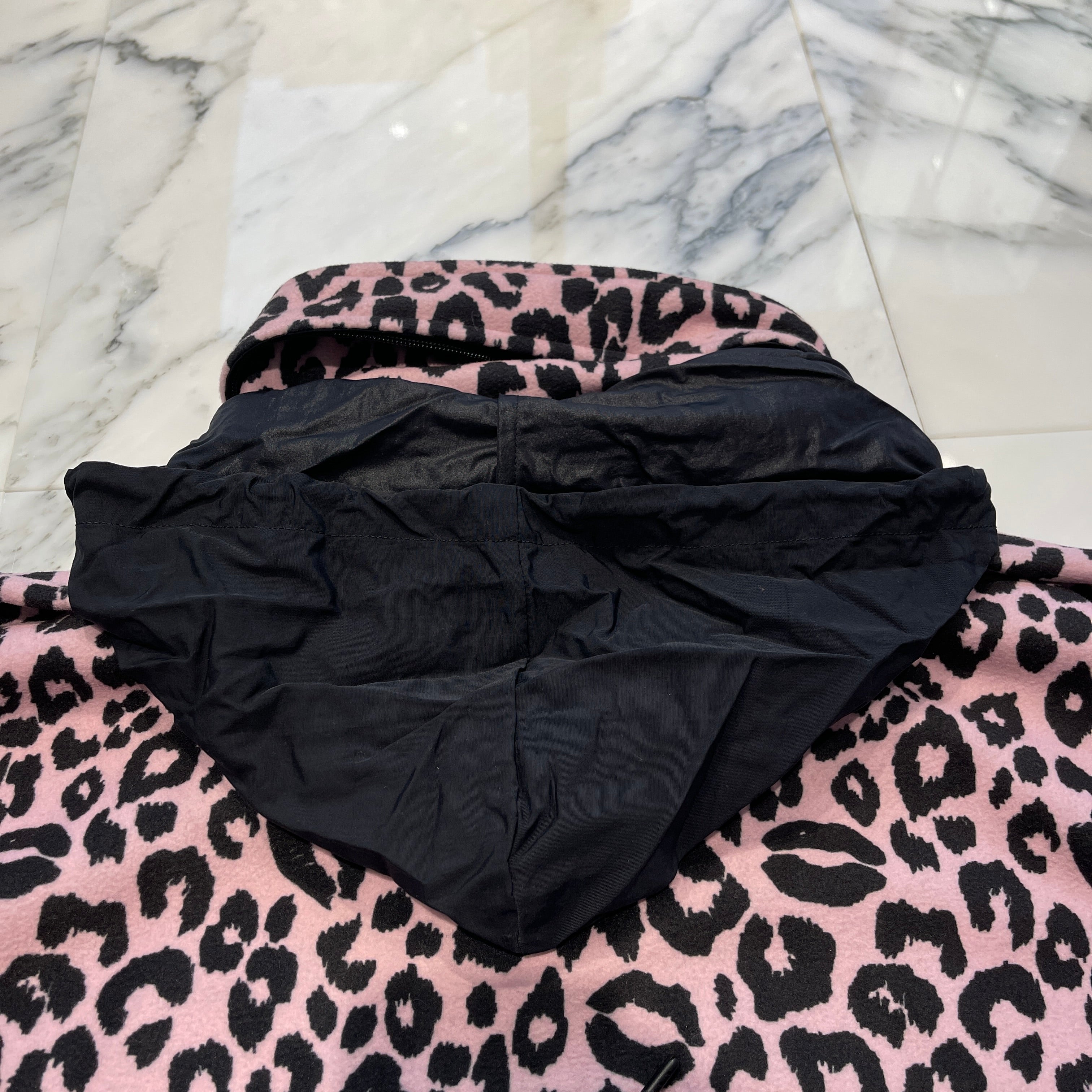 MINEDENIM 2021AW Lips Leopard Fleece Big BZ 2402-9002-12-032 Size 3 マインデニム リップス レオパルド フリース ビッグ ブルゾン サイズ3