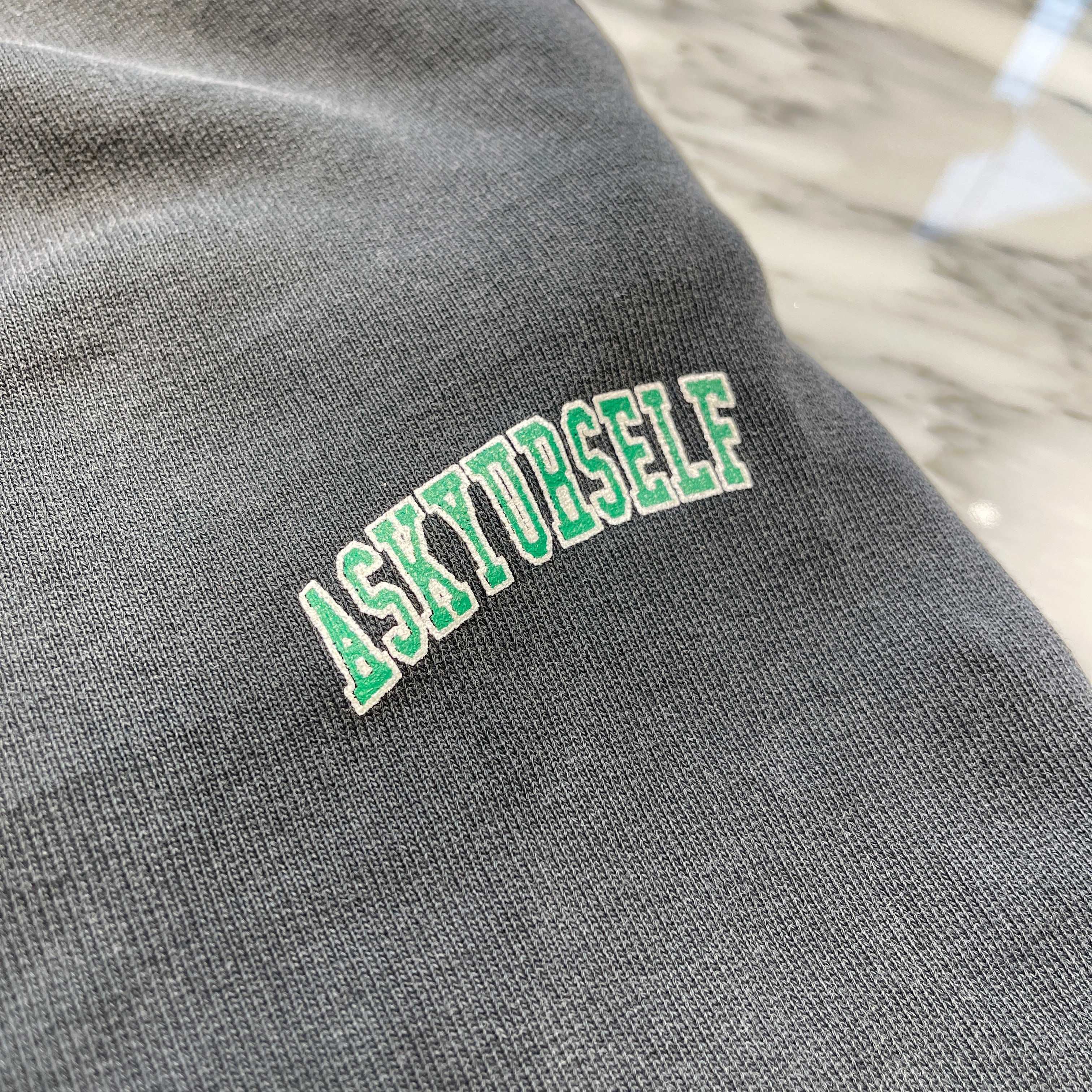 ASKYURSELF × KIM DUONG SPILIT JOGGER HALF DENIM SWEAT PANTS Size XL アスクユアセルフ ×  キムドゥオング スピリット ジョガー ハーフデニム スウェットパンツ サイズXL