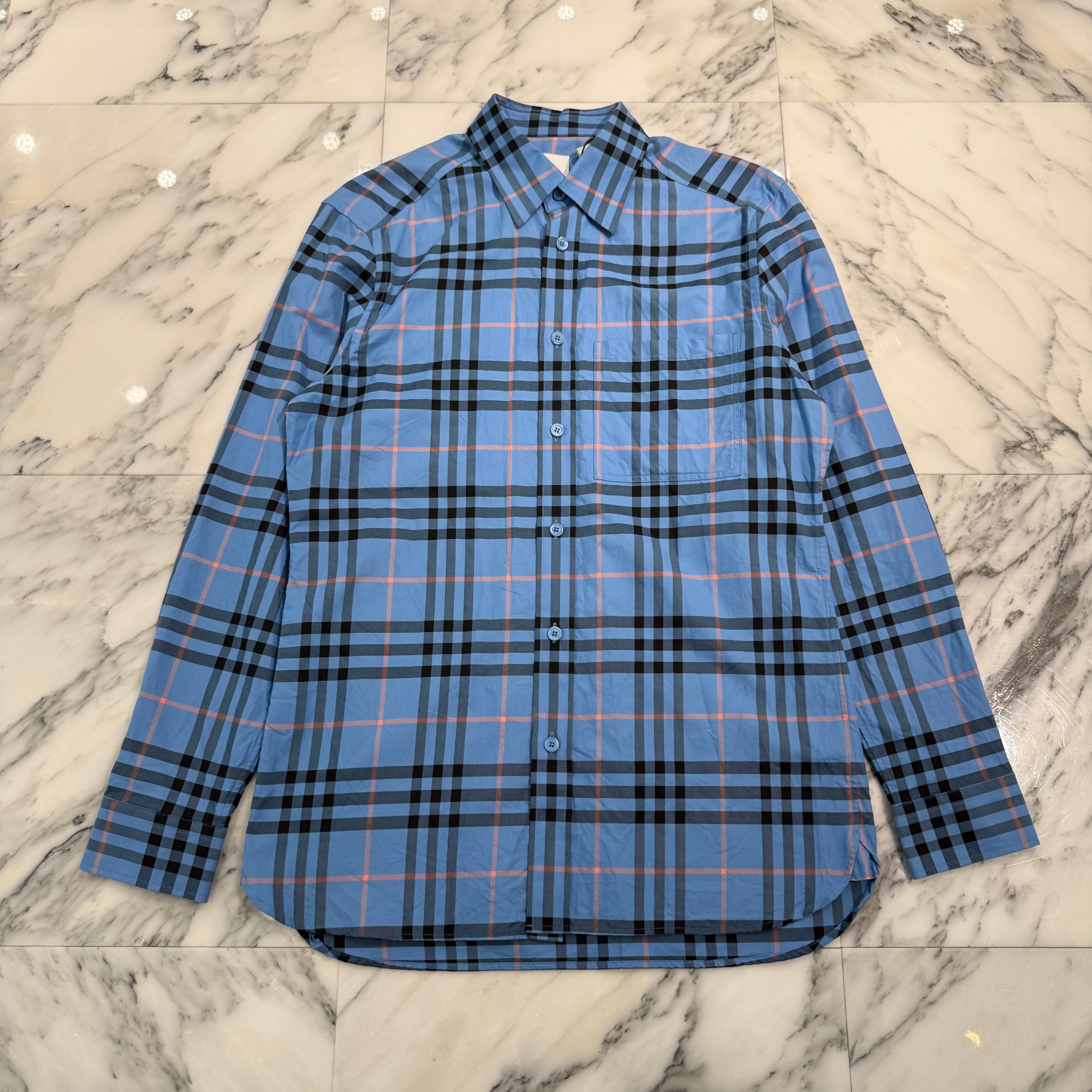 BURBERRY Cotton Checked Shirt 8071522 Size S バーバリー コットン チェックド シャツ サイズS
