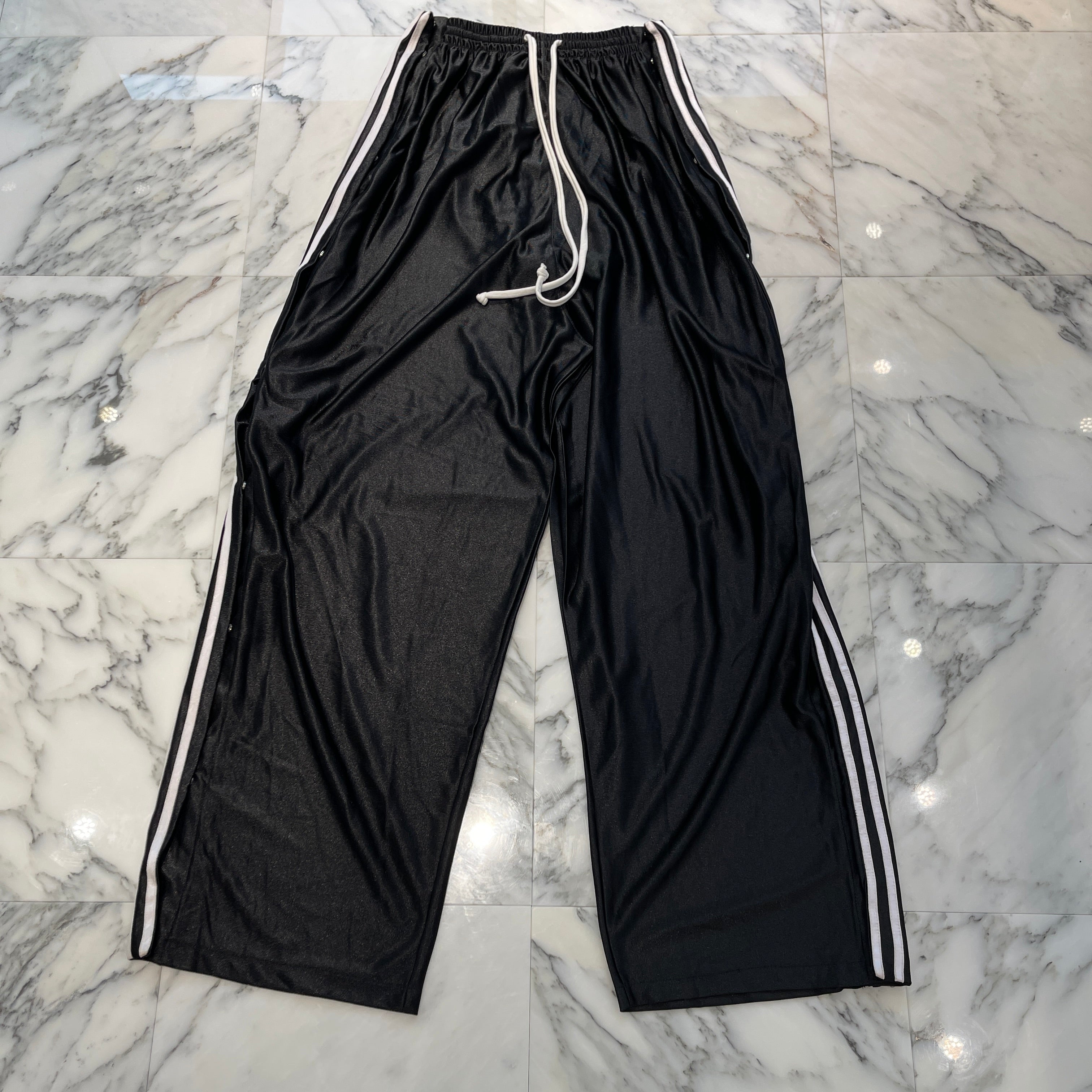 YORI SPORT 2024SS 5 STRIPE MGNETIC RIP OFF Mesh Long Pants SS24YORI-8-BLK Size 32 ヨリ スポーツ 5ストライプ マグネチック リップオフ メッシュロングパンツ サイズ32
