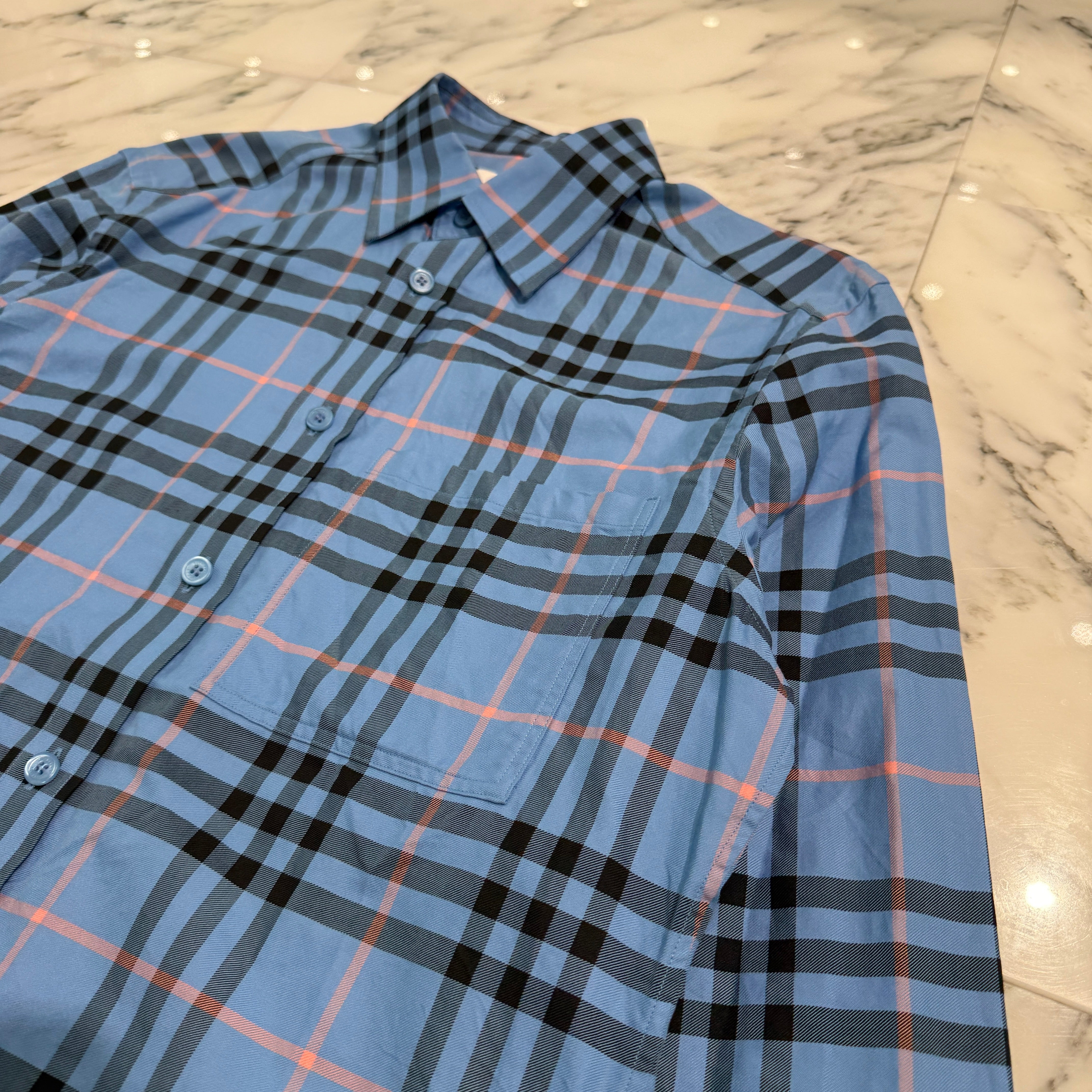 BURBERRY Cotton Checked Shirt 8071522 Size S バーバリー コットン チェックド シャツ サイズS