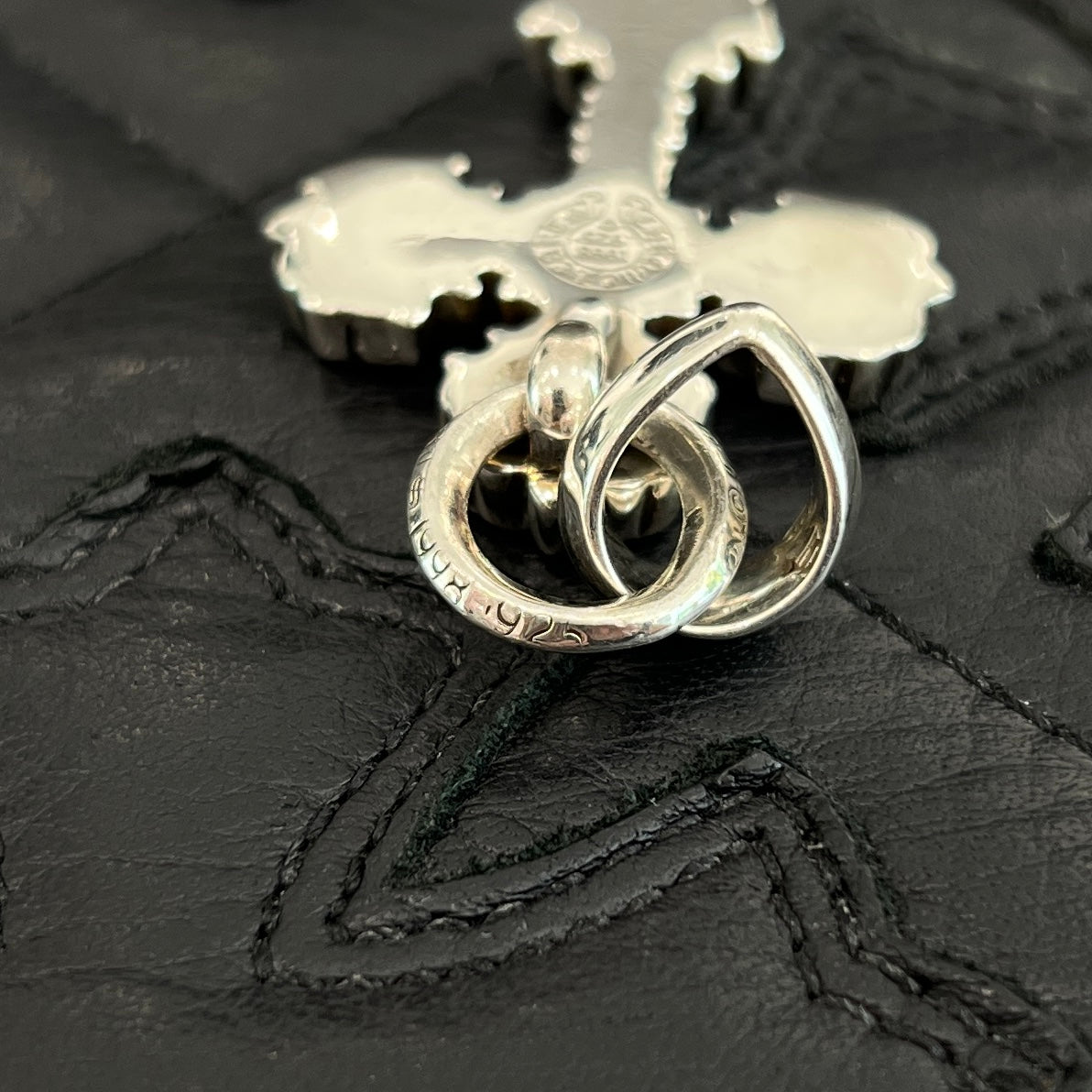 CHROME HEARTS Filigree CH Cross XS Pendant Top With Bail クロム