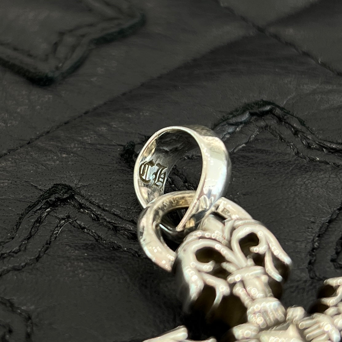 CHROME HEARTS Filigree CH Cross XS Pendant Top With Bail クロム