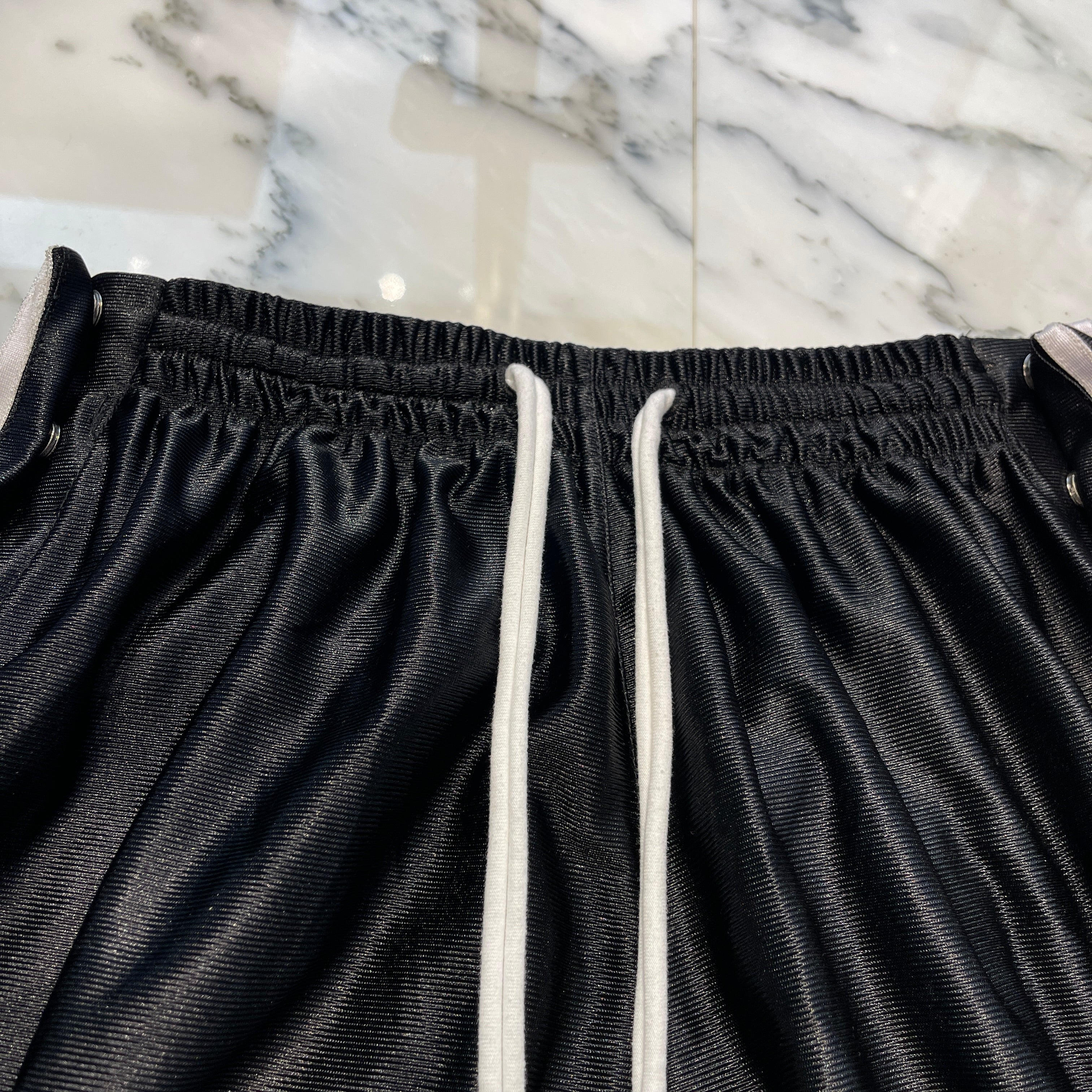YORI SPORT 2024SS 5 STRIPE MGNETIC RIP OFF Mesh Long Pants SS24YORI-8-BLK Size 32 ヨリ スポーツ 5ストライプ マグネチック リップオフ メッシュロングパンツ サイズ32