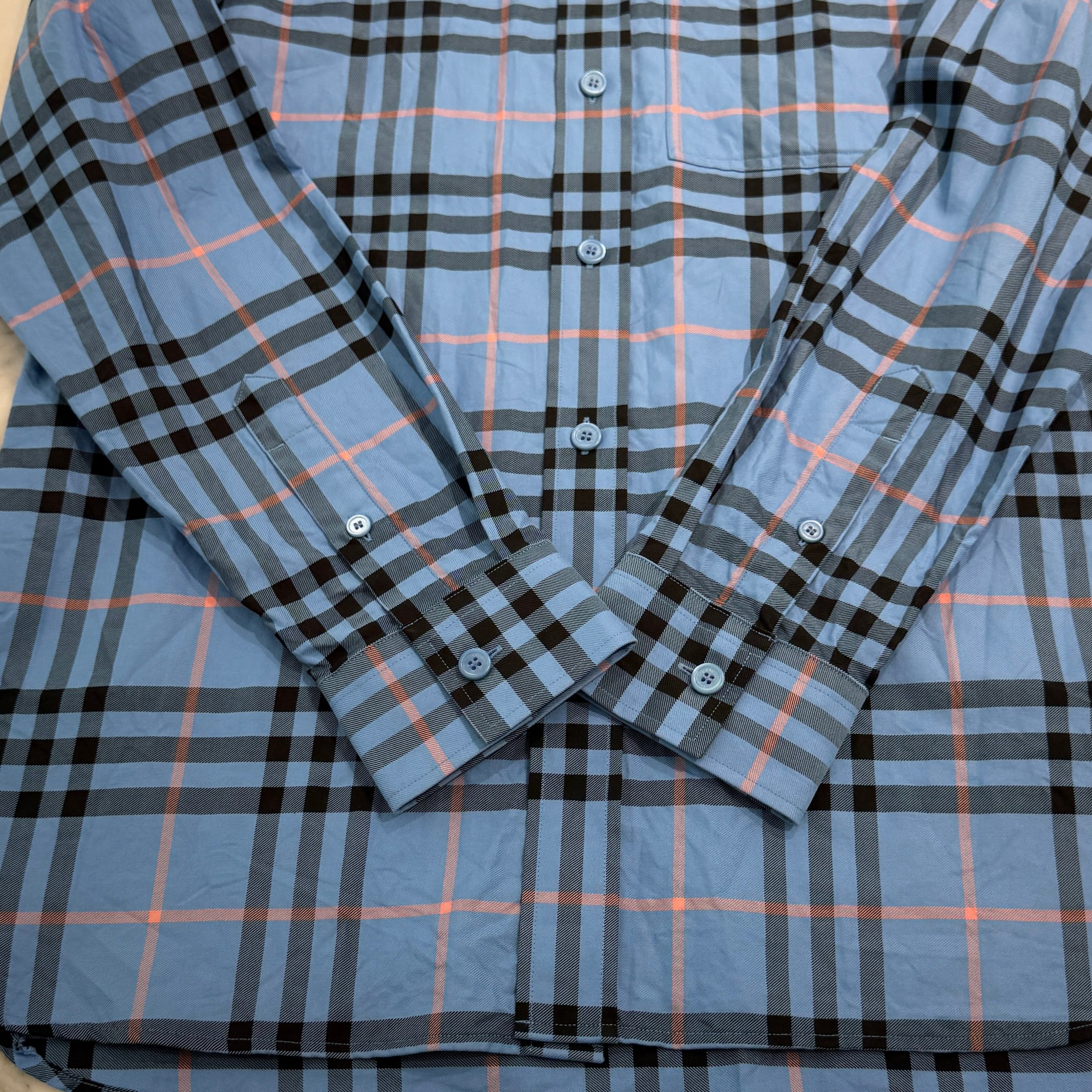 BURBERRY Cotton Checked Shirt 8071522 Size S バーバリー コットン チェックド シャツ サイズS