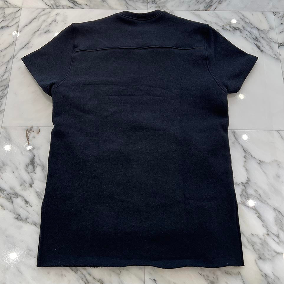 CHROME HEARTS Y NOT Cemetery Cross Leather Patch Pocket Sweat Tee Size S クロムハーツ ワイノット セメタリークロス レザーパッチ ポケット スウェット Tシャツ サイズS