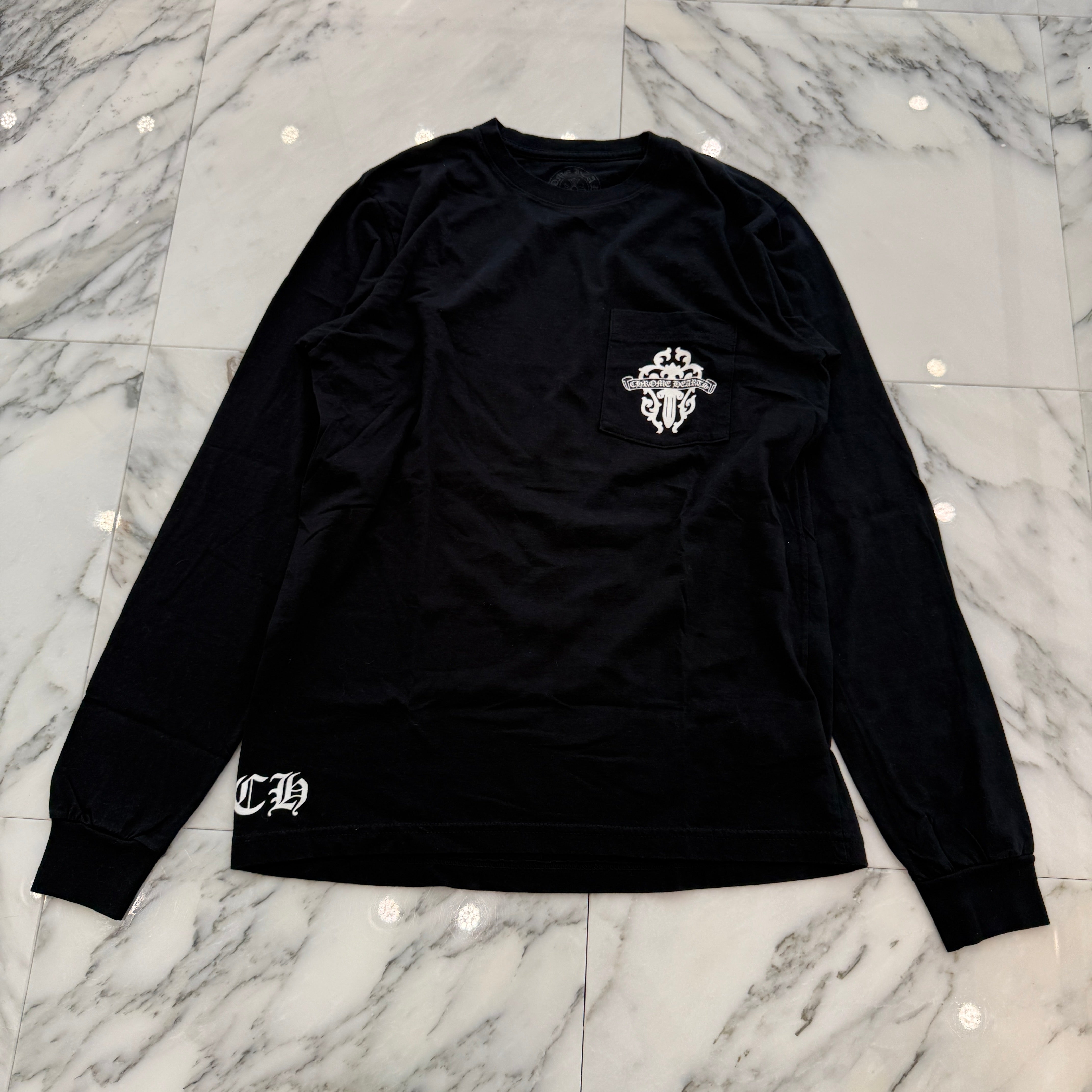 CHROME HEARTS Made In Hollywood Dagger Print Long Sleeve Tee Size M クロムハーツ メイドインハリウッド ダガープリント ロングスリーブ Tシャツ サイズM