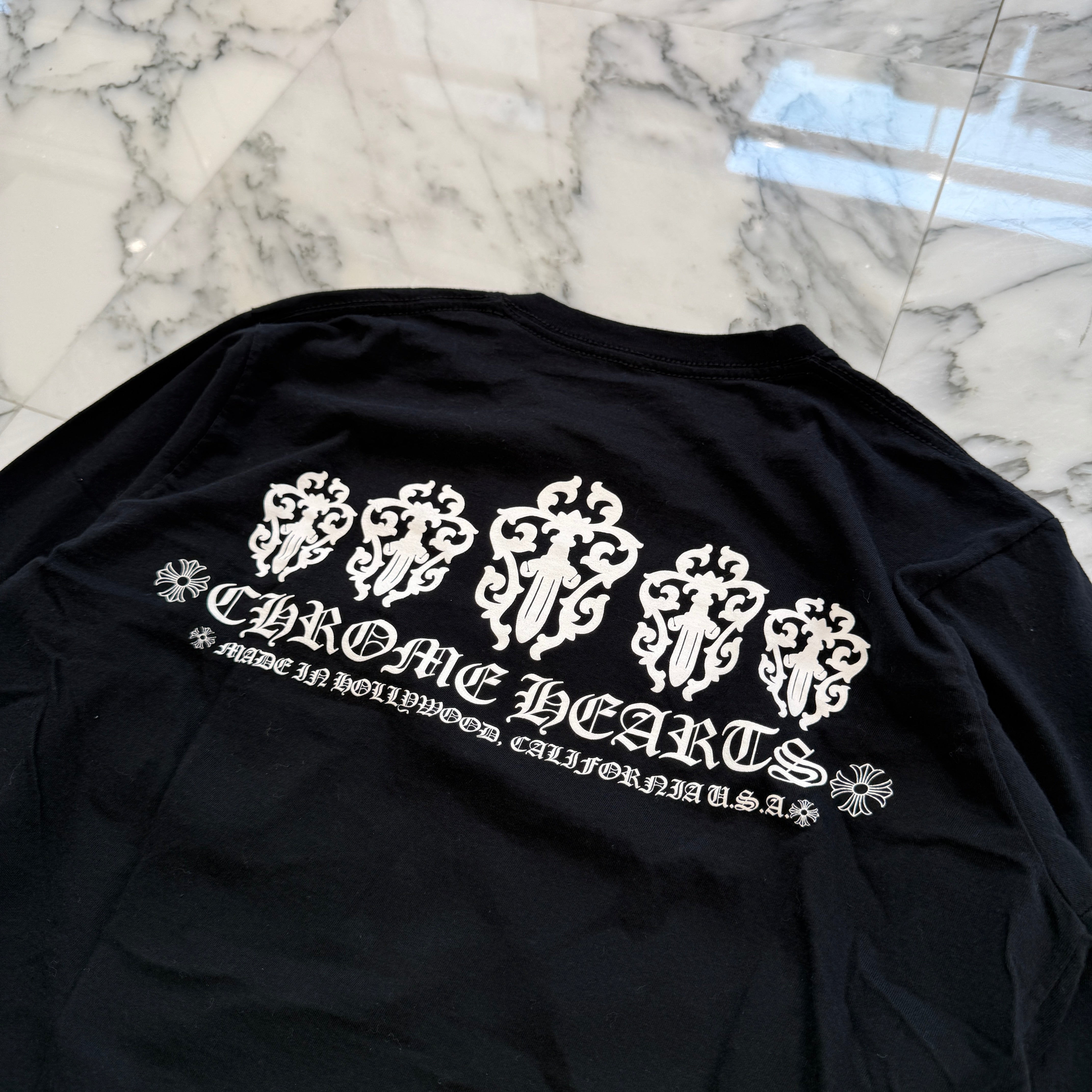 CHROME HEARTS Made In Hollywood Dagger Print Long Sleeve Tee Size M クロムハーツ メイドインハリウッド ダガープリント ロングスリーブ Tシャツ サイズM