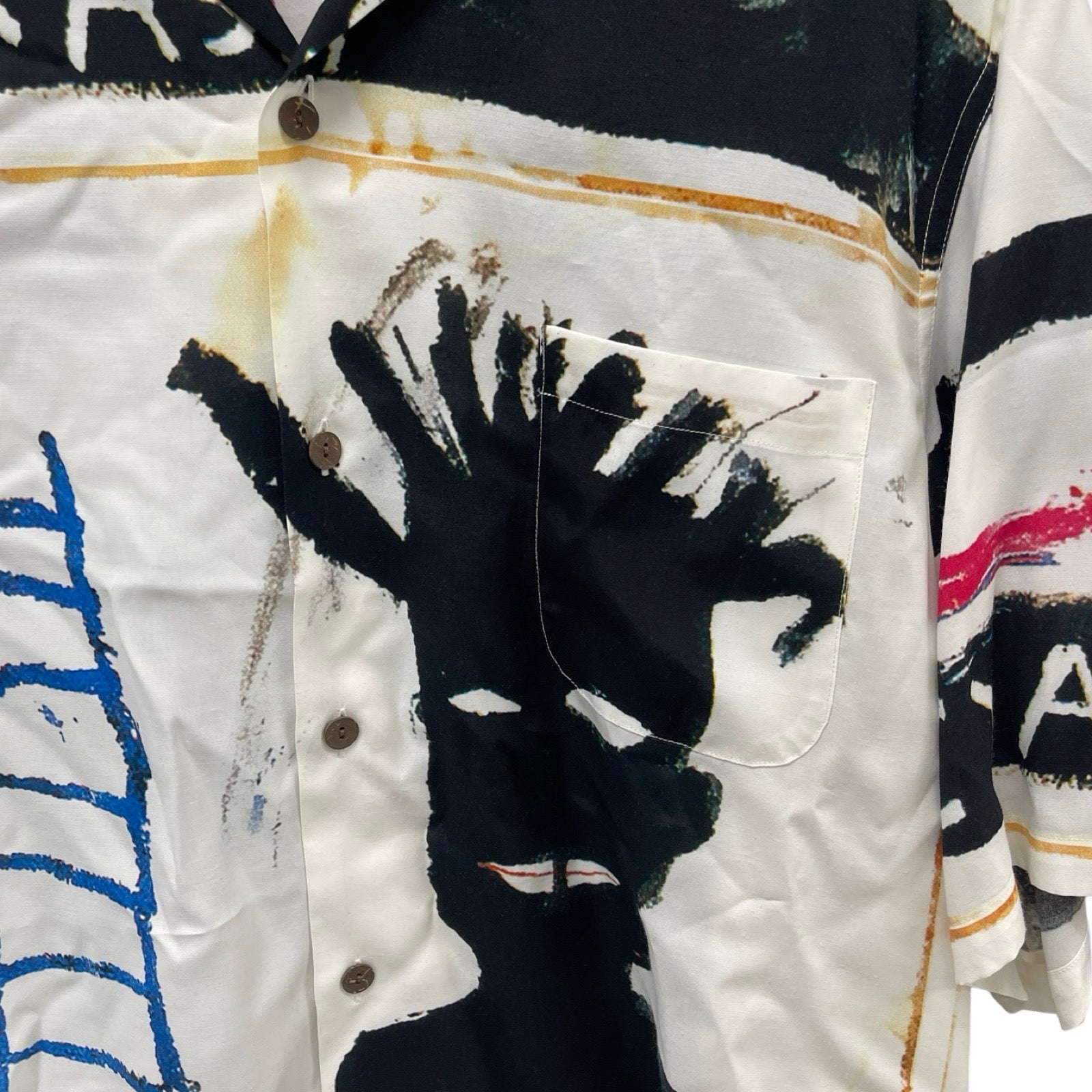 WACOMARIA 2023SS GUILTY PARTIES JEAN-MICHEL BASQUIAT HAWAIIAN SHIRT Size L