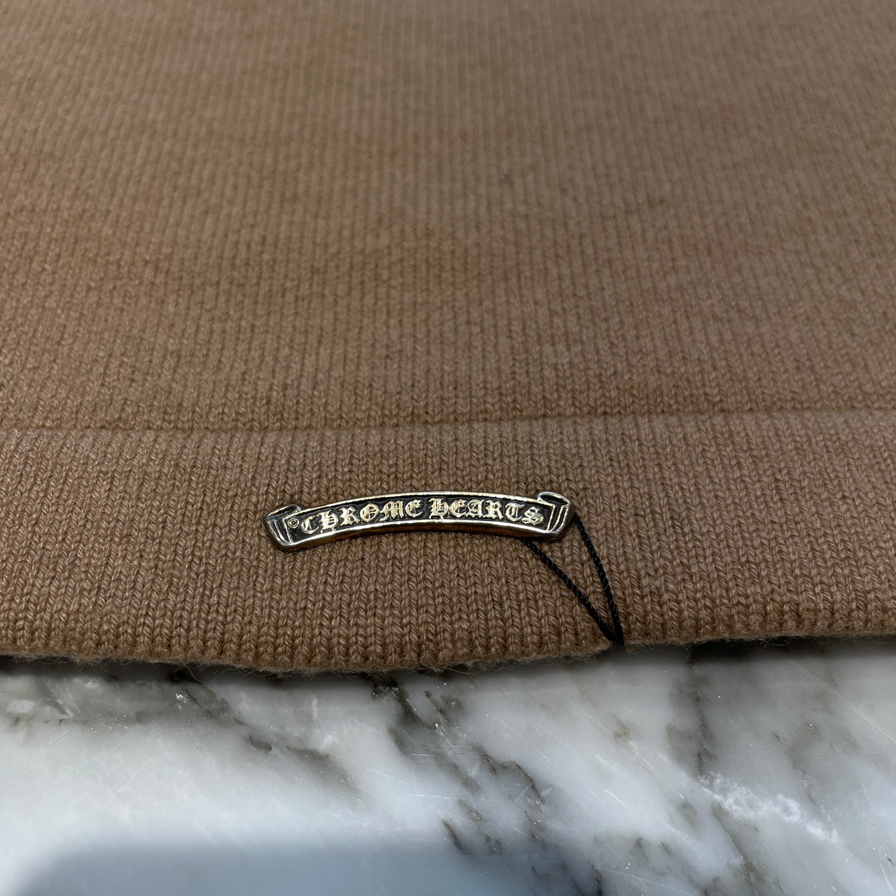 CHROME HEARTS Y NOT King Taco 3 Cemetery Cross Leather Patch Cashmere Knit Crew Neck Sweater Size L クロムハーツ ワイノット キングタコ 3セメタリークロスレザーパッチ カシミアニット セーター サイズL
