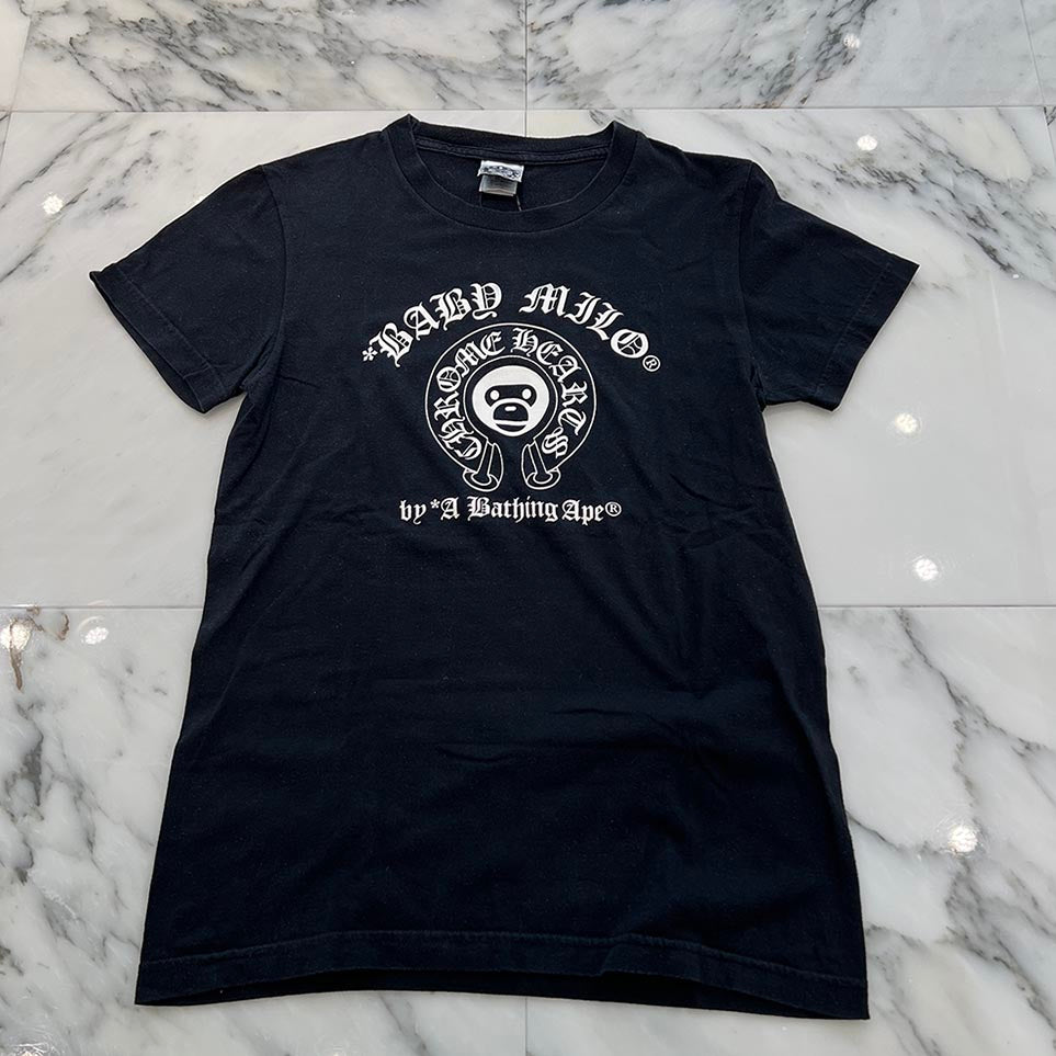 CHROME HEARTS × A BATHING APE Baby Milo Horseshoe Tee Size S クロムハーツ × アベイシングエイプ ベイビーマイロ ホースシュー Tシャツ サイズS