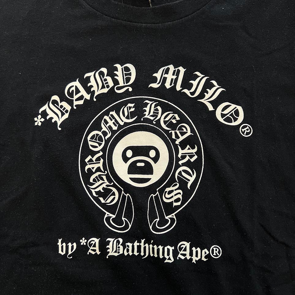CHROME HEARTS × A BATHING APE Baby Milo Horseshoe Tee Size S クロムハーツ × アベイシングエイプ ベイビーマイロ ホースシュー Tシャツ サイズS