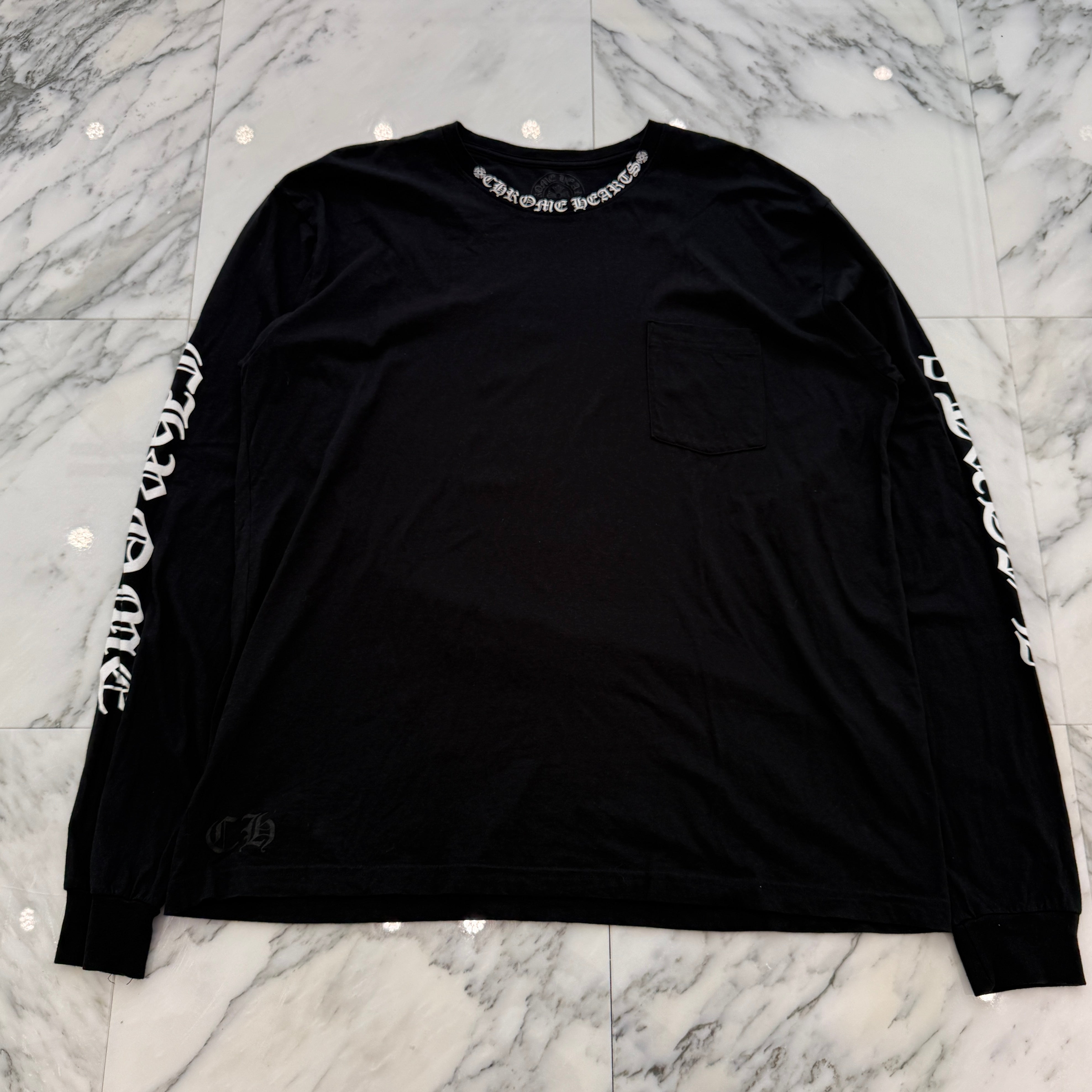 CHROME HEARTS Neck Logo Long Sleeve Tee Size XXL クロムハーツ ネックロゴ ロングスリーブTシャツ サイズXXL